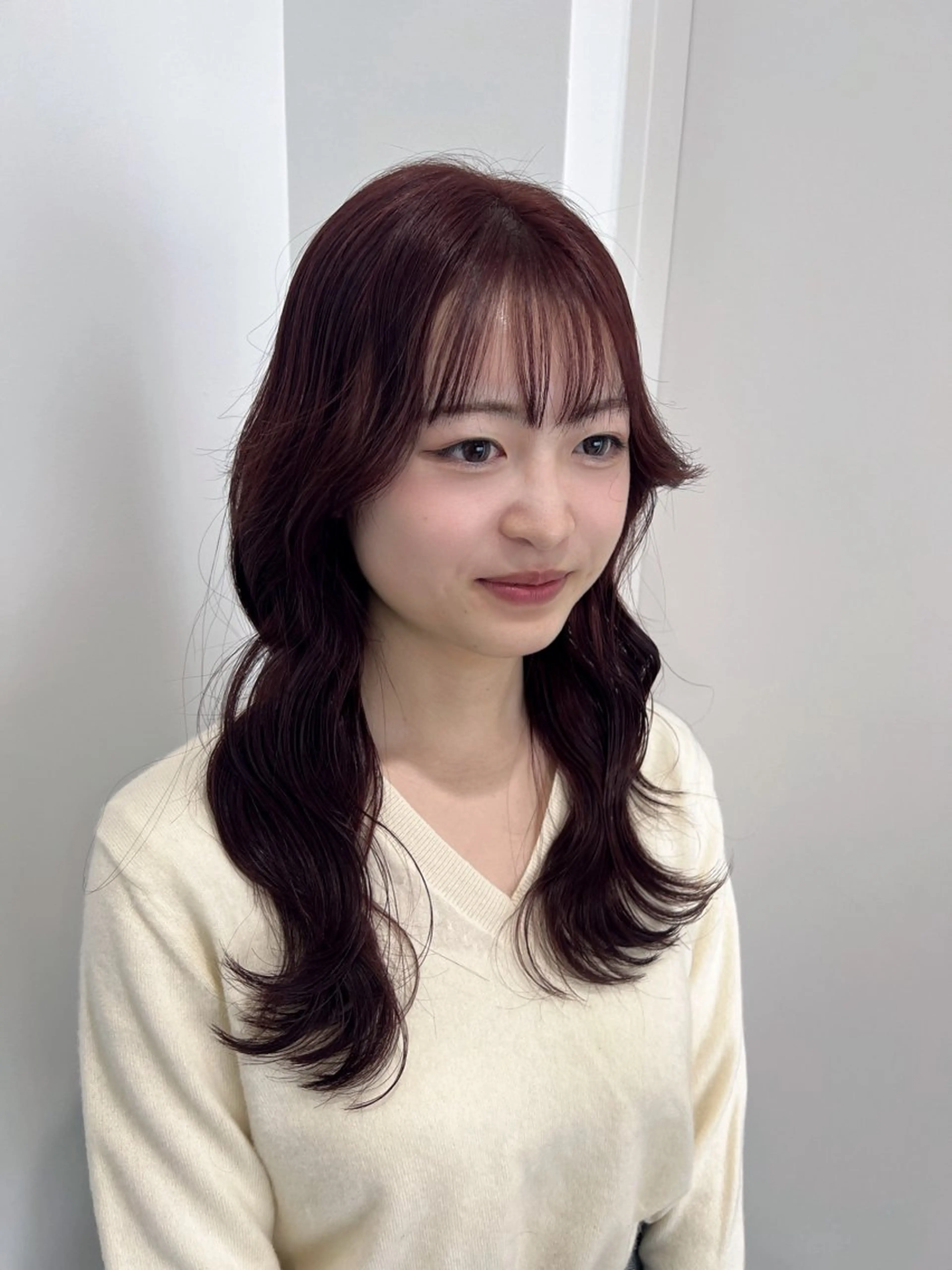 ロング カラー 暗髪🩶ラベンダー/ ブルー/ユウナ🤍のヘアスタイル