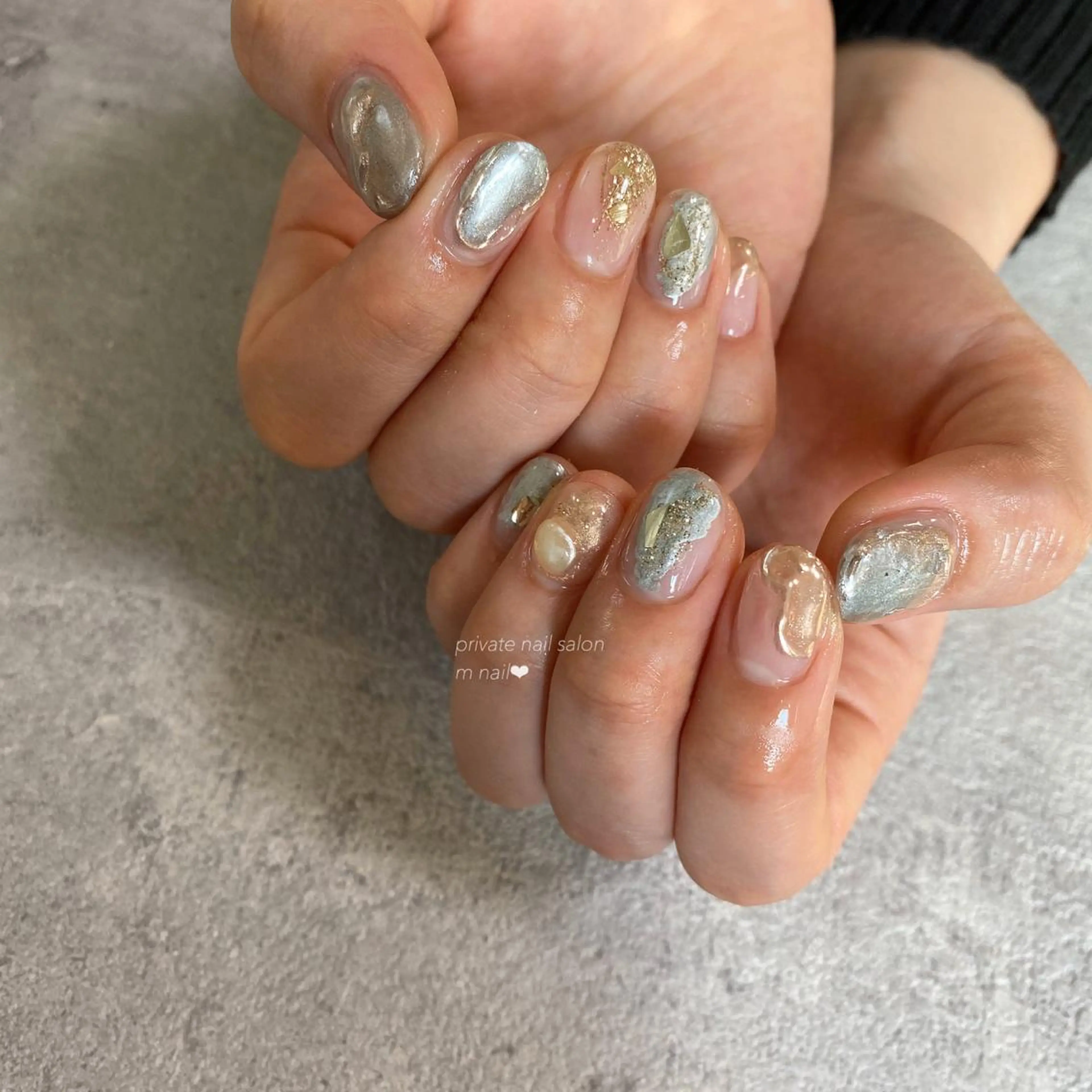 ネイル ニュアンスネイル ハンドネイル 小河原 舞のネイルデザイン