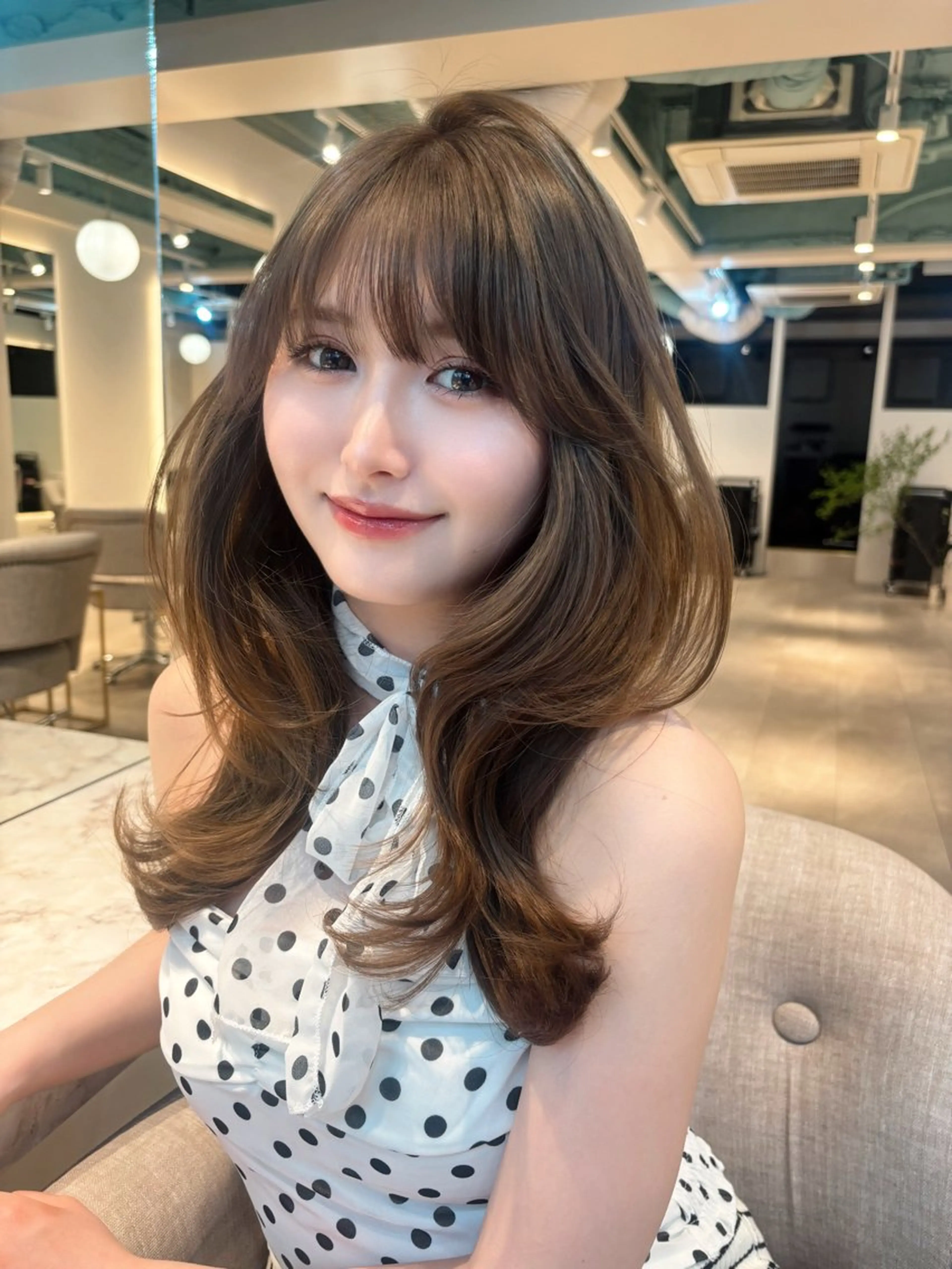 ロング レイヤーカット レイヤーカット/ 透明感カラー🤍楓のヘアスタイル