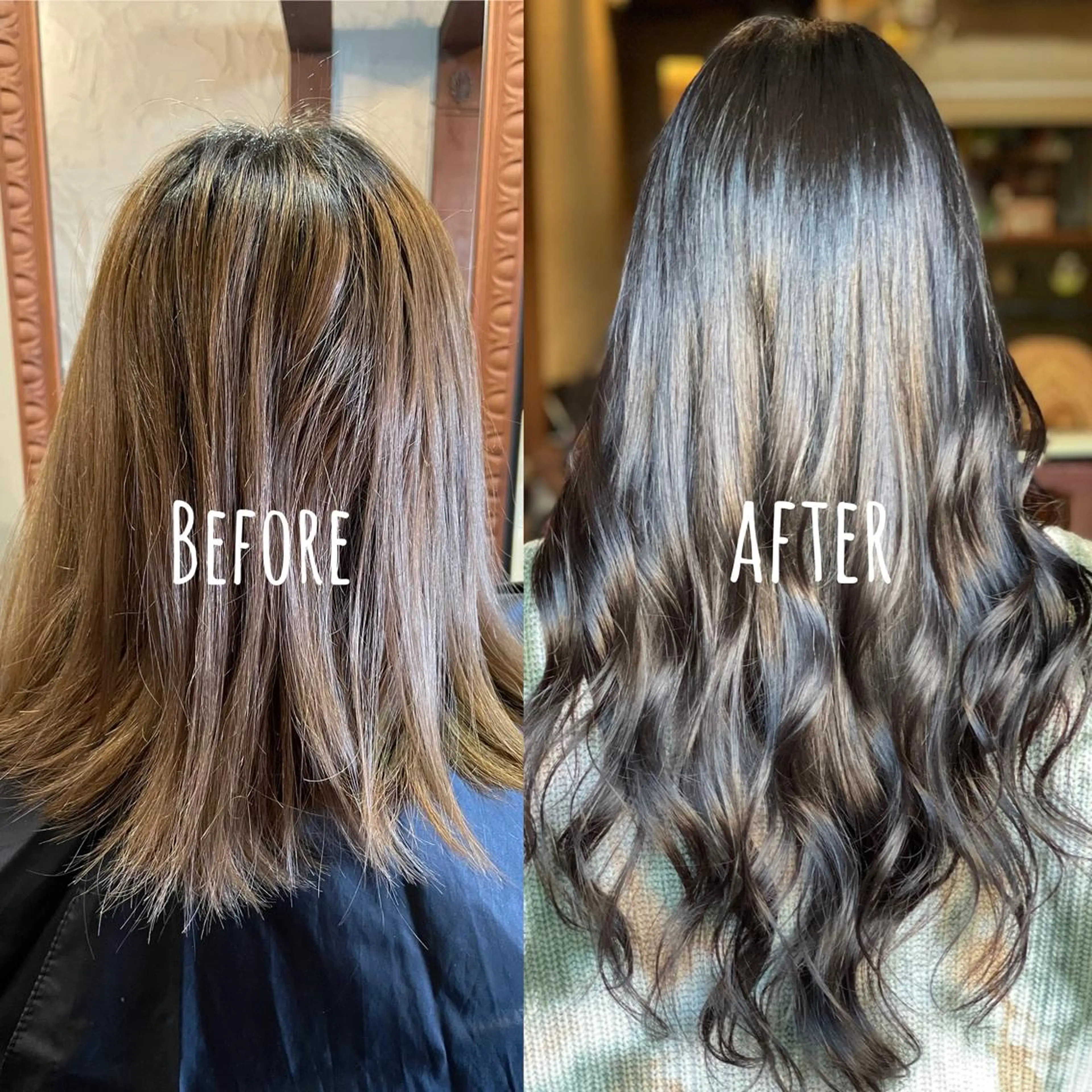 ロング シールエクステ エクステ ロング カット ヘアカラー エクステ ❤️MASAKO❤️ 🌸🩷エクステ🩷のヘアスタイル