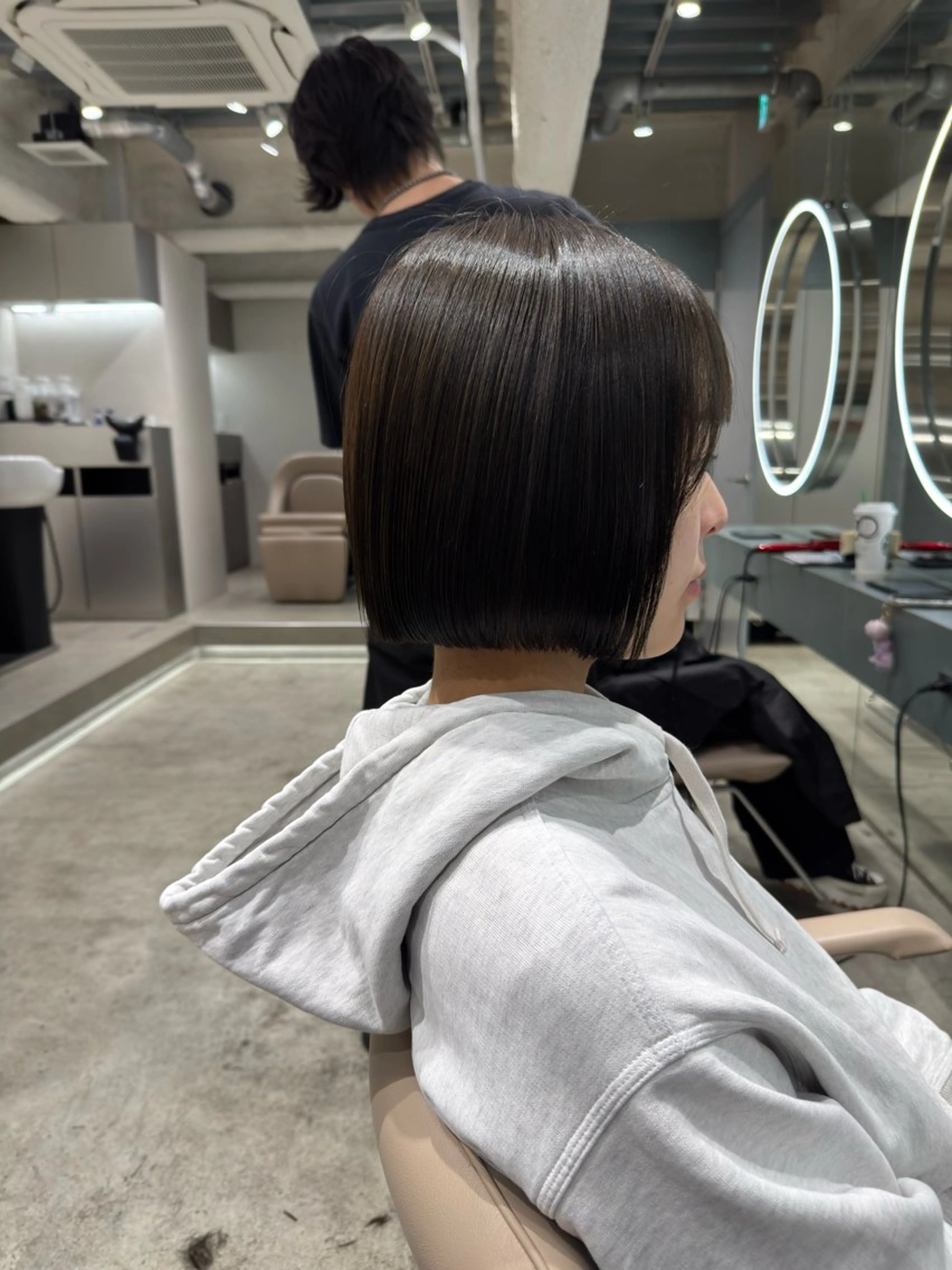 ミディアム カラー カット ヘアカラー 立川/レイヤー/ 髪質改善/ 西川翔真のヘアスタイル