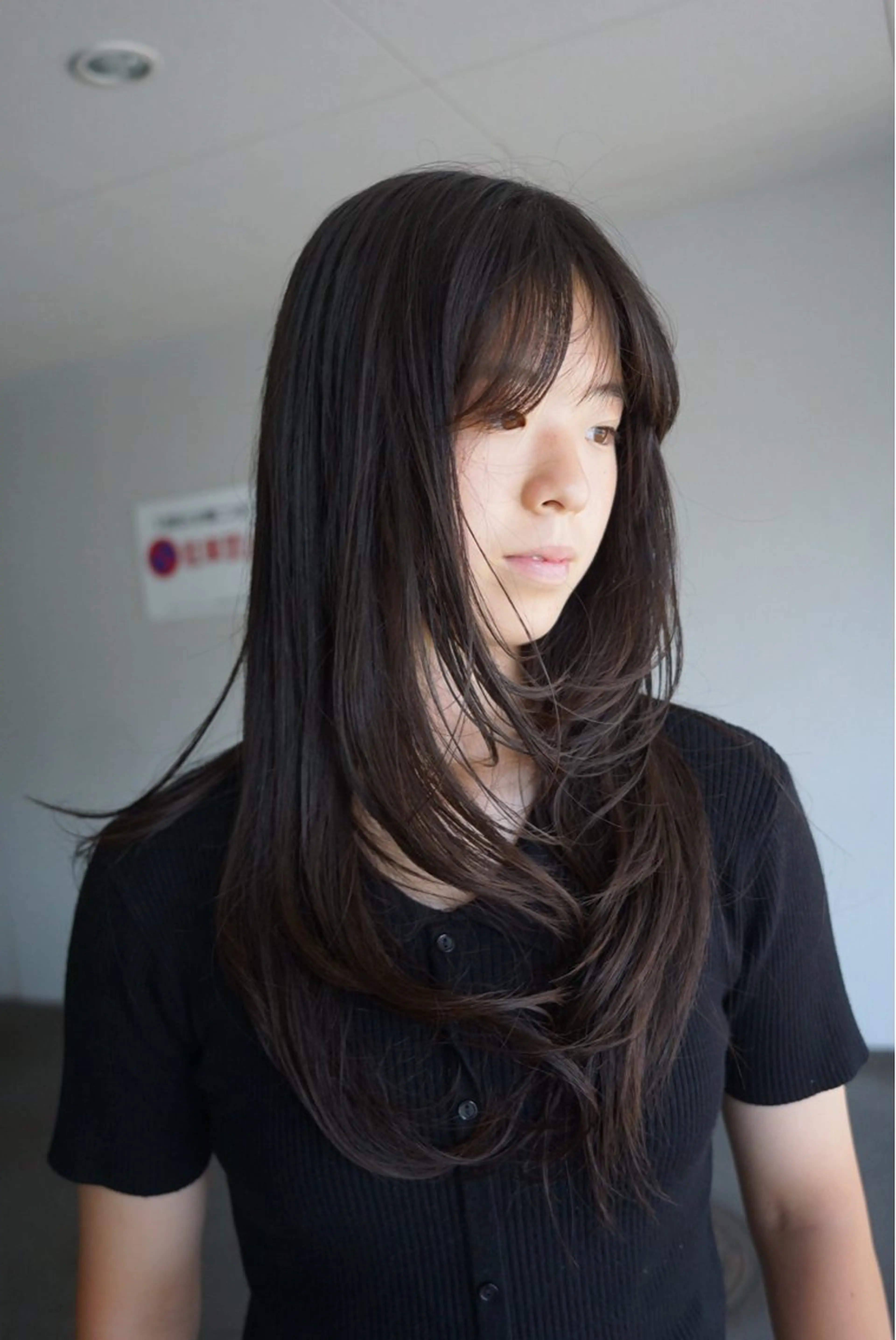 ロング カラー ケアカラー レイヤーカット 産休中です 艶カラー♡オカのヘアスタイル