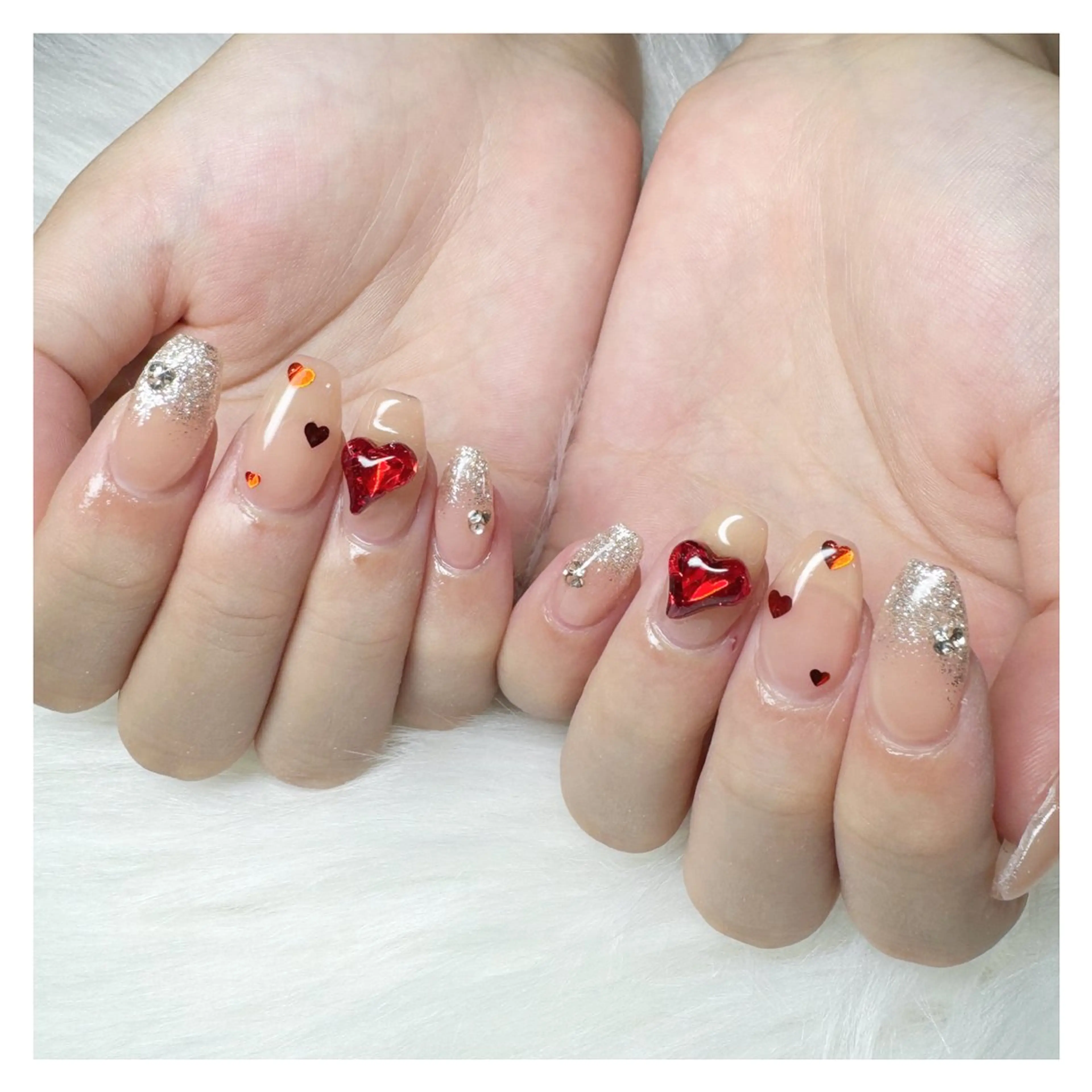 平日限定‼️ミニモでご予約様限定‼️ハンド💅🏻持ち込み90分アート‼️オフ込みOK🍒の写真