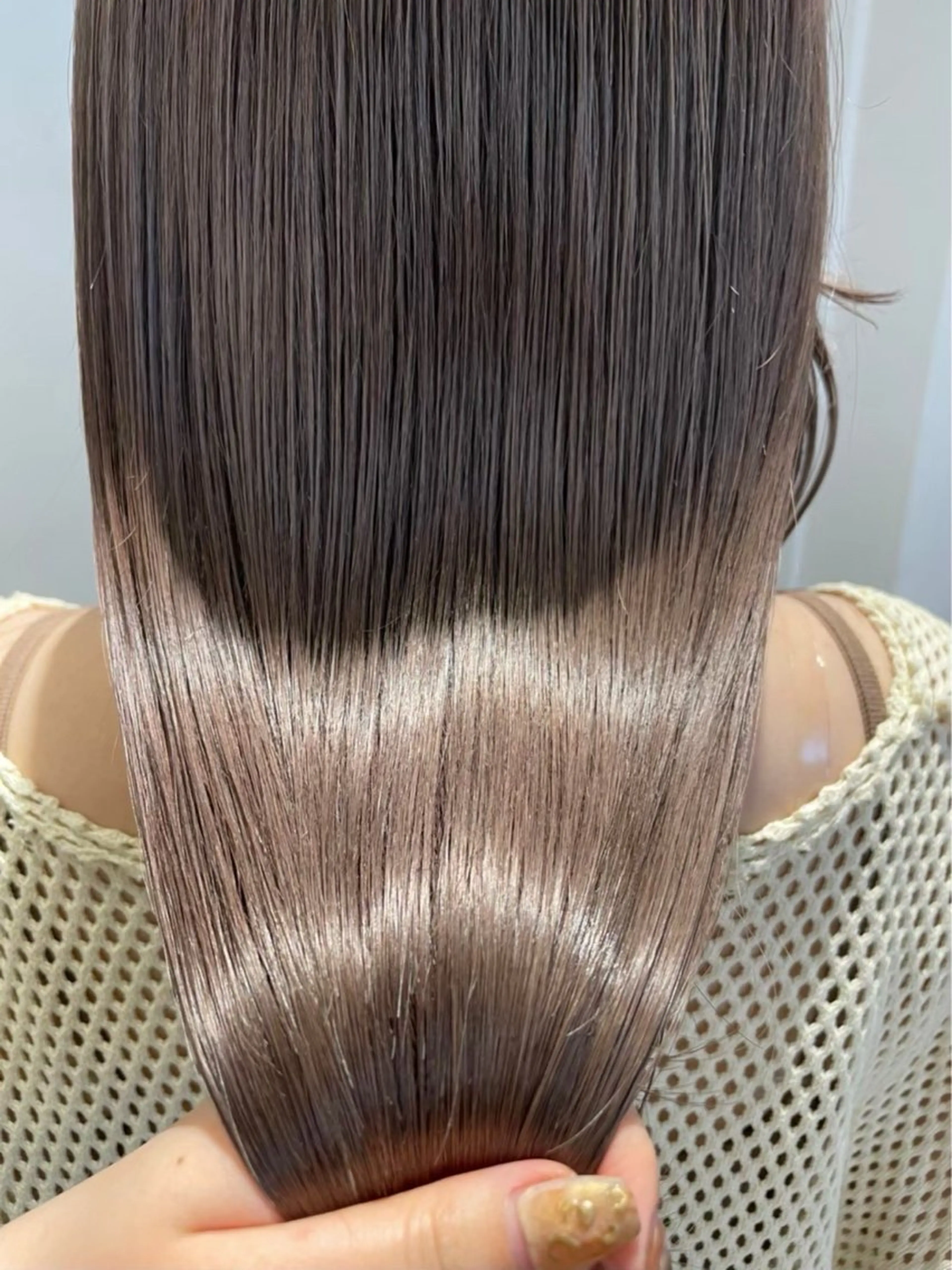 カラー ベージュカラー 黒髪 ブリーチ ブルーカラー ブルーブラック 艶カラー♡/eye / mai🪐🪄のヘアスタイル