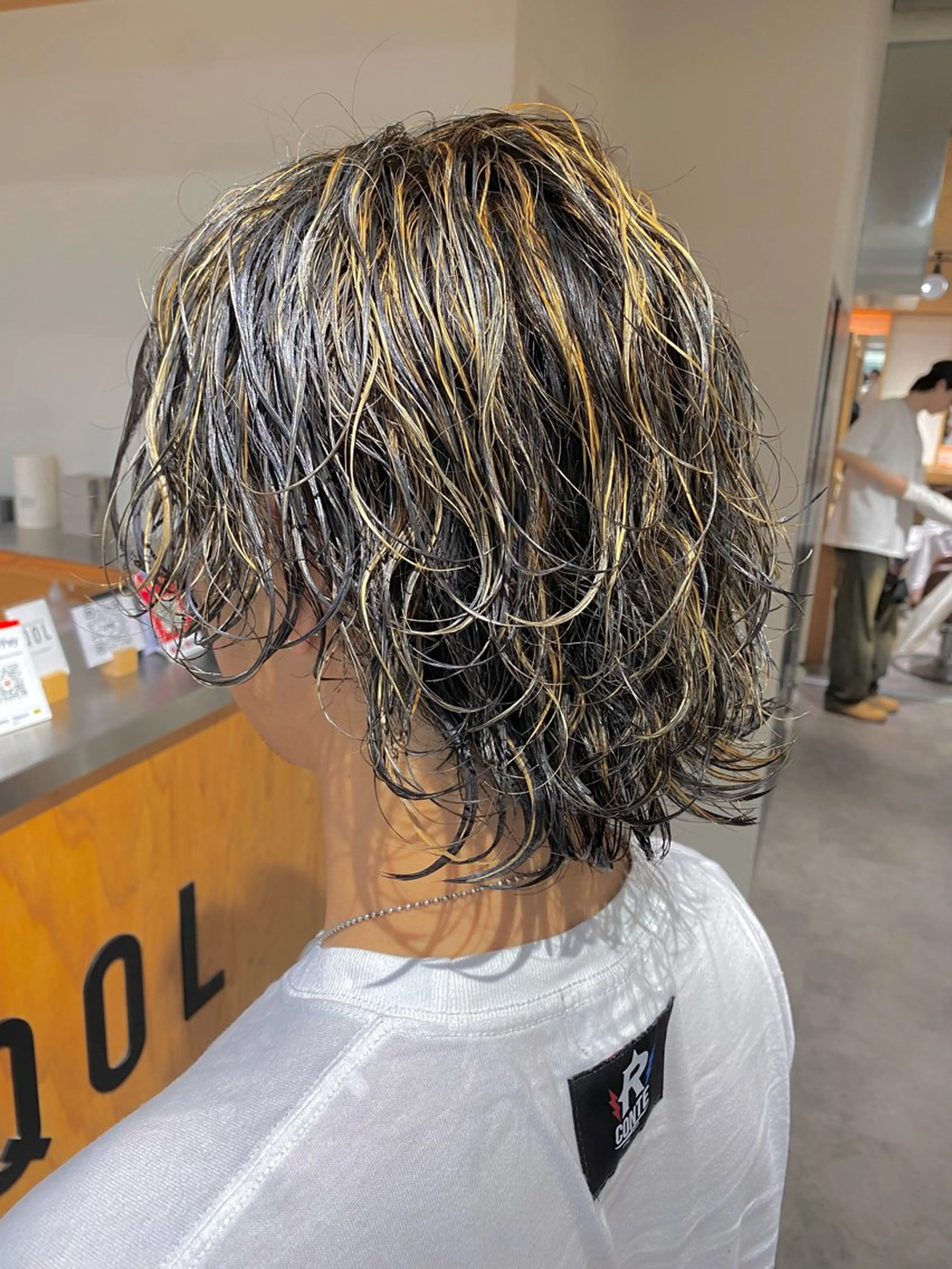 【4回目から】🌟メンズカット＋パーマ＋ハイライト🌟(シャンプーブロー込)の写真