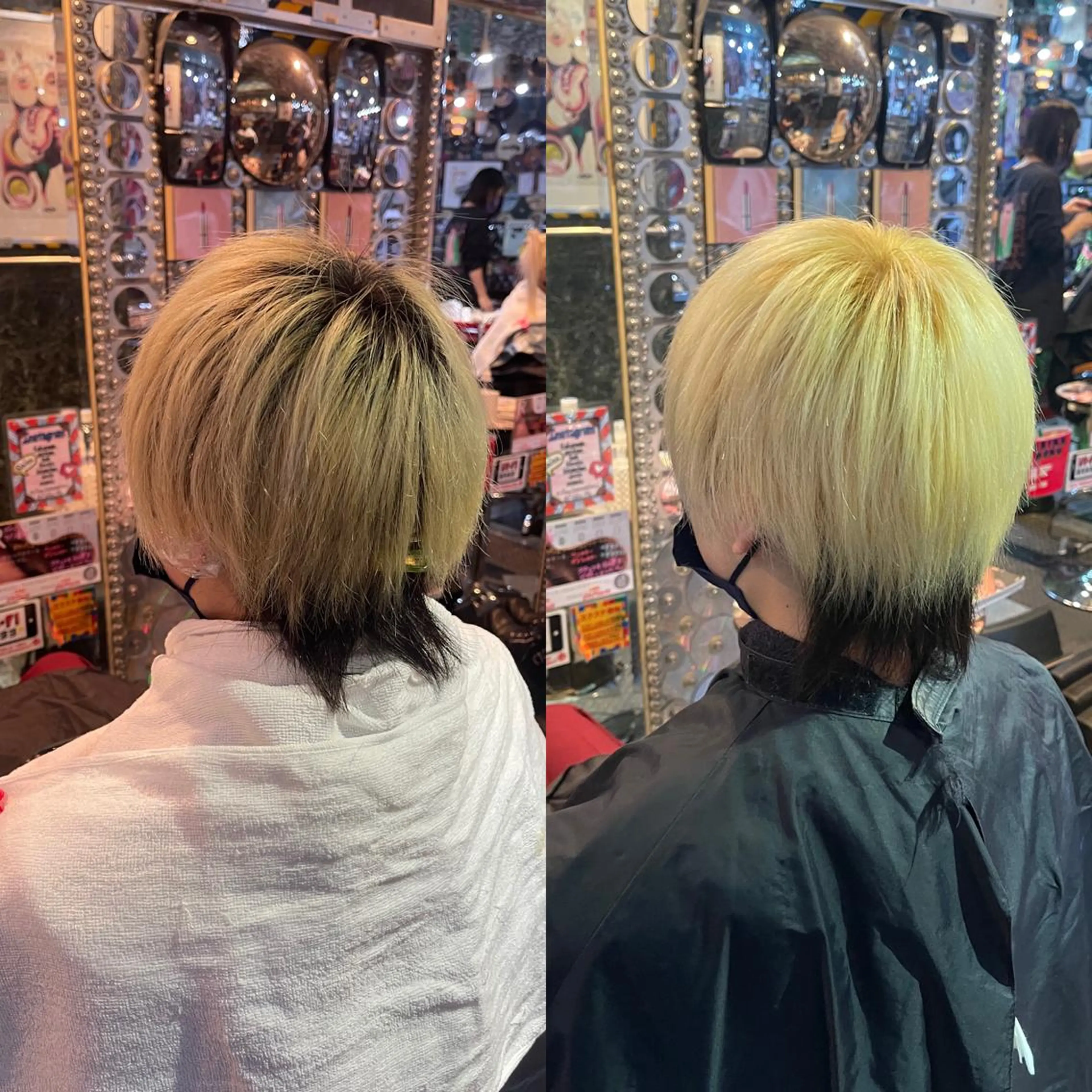 ショート カラー ヘアアレンジ メンズ メンズブリーチ メンズハイトーン メンズインナーカラー 黒髪 ブリーチ 🌈派手髪エクステ ブレイズ🌈ひろとのヘアスタイル