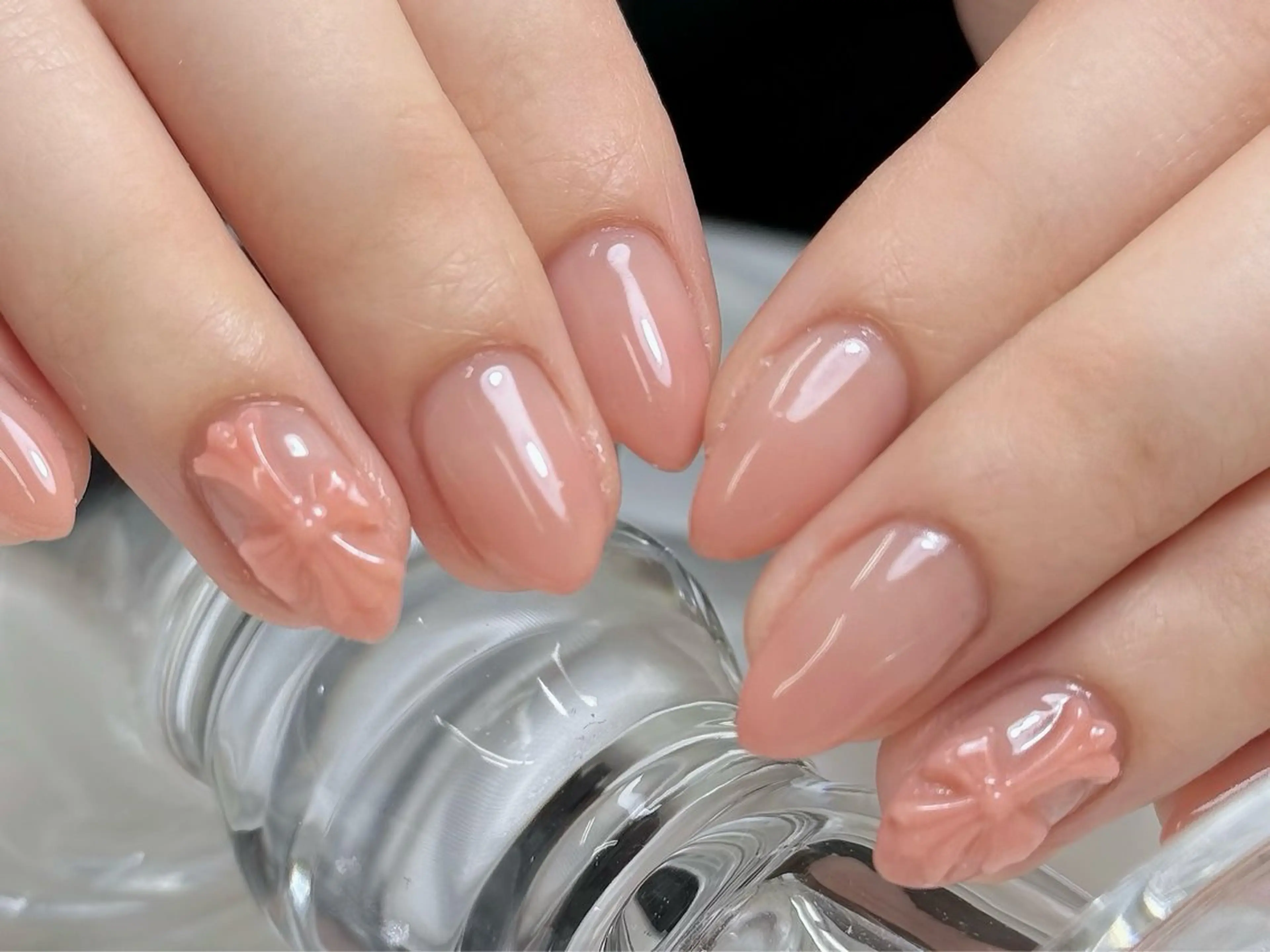 ネイル グラデーション 韓国ネイル マグネットネイル シンプルネイル ワンホンネイル nail salon BONはるのネイルデザイン