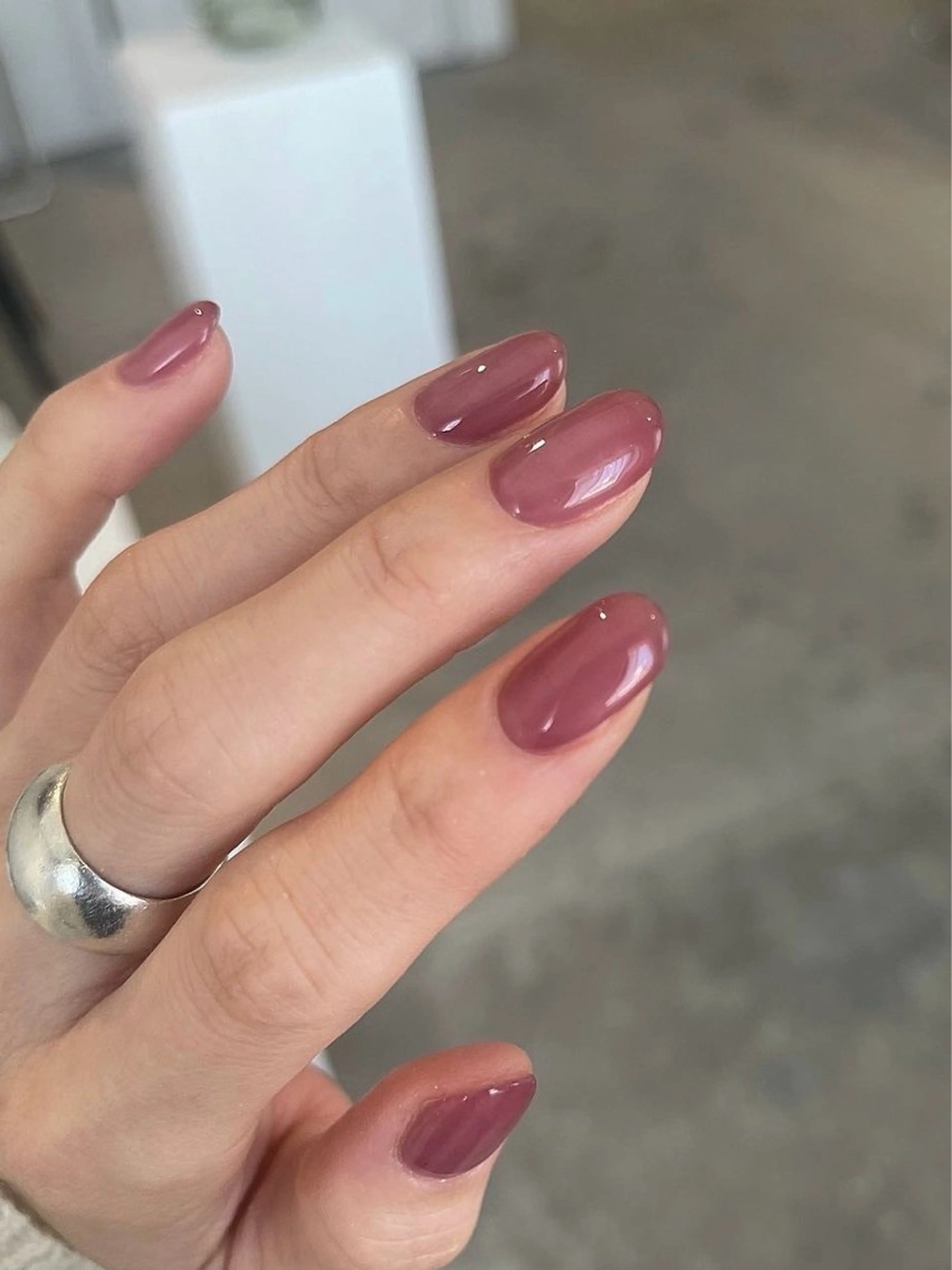 one color ♡ シンプルネイル♡の写真