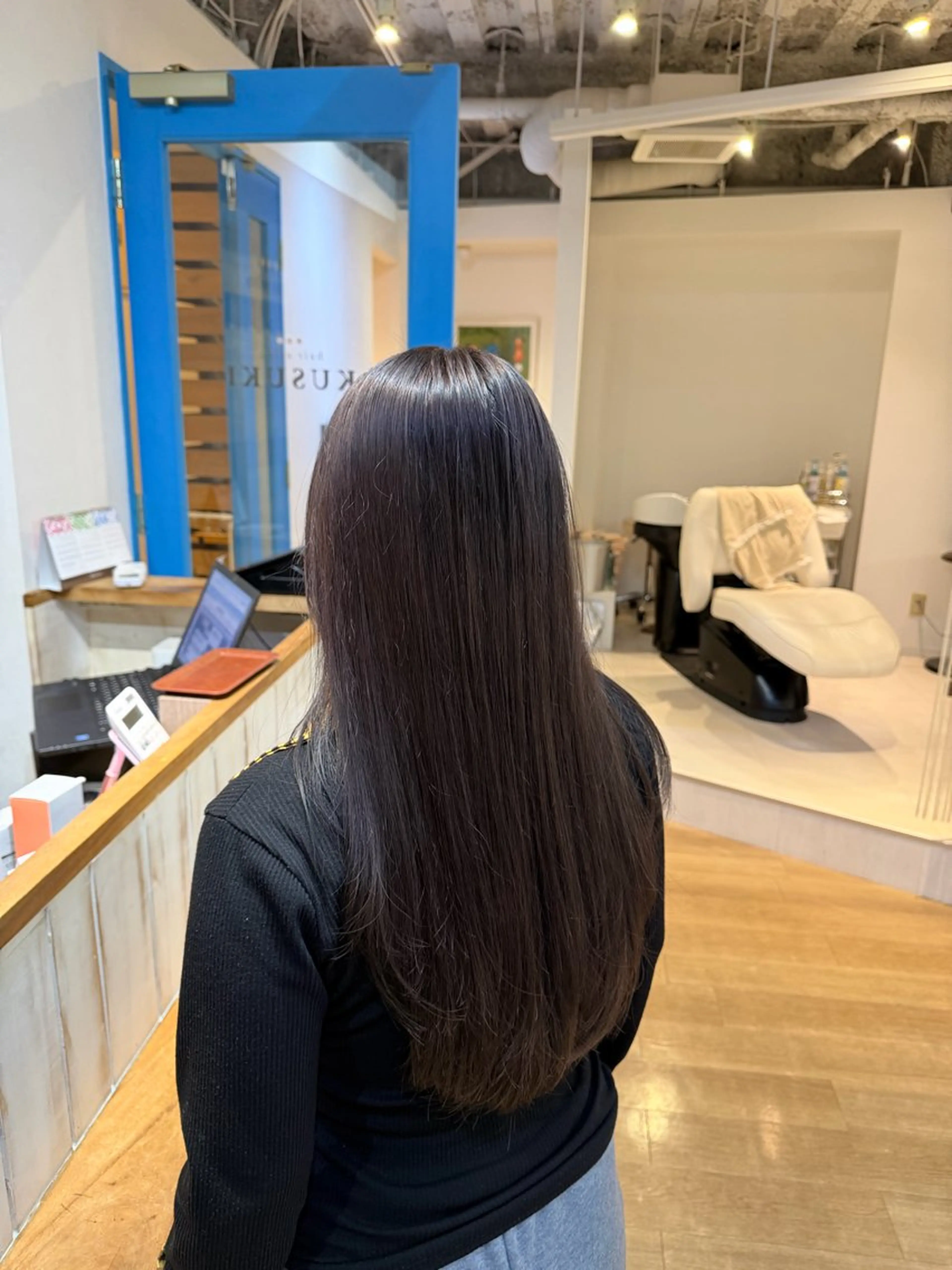 ロング カラー ブラウンカラー 透明感カラー ココアブラウン ダブルカラー 髪質改善 RENA/ 艶カラー&髪質改善のヘアスタイル