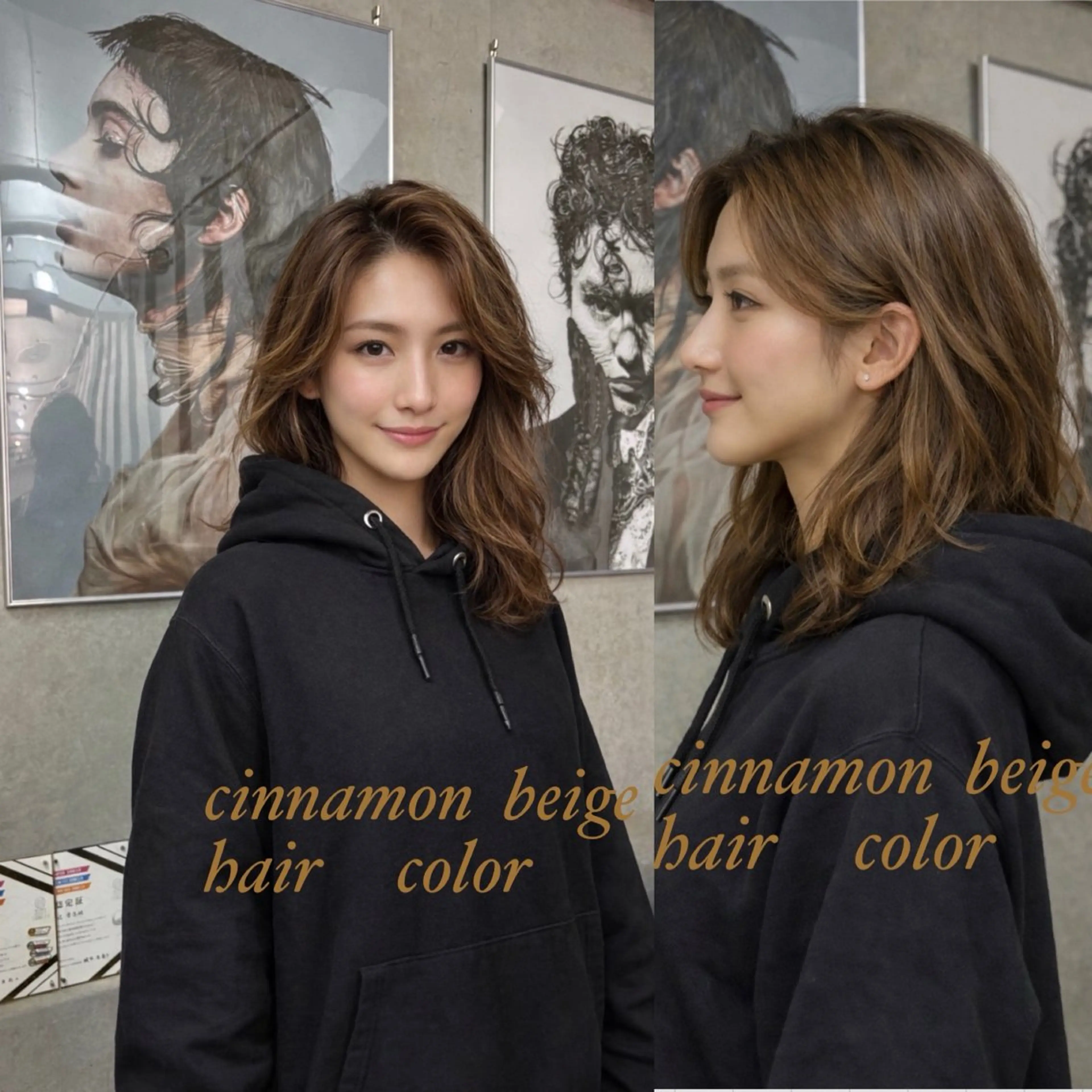 セミロング カラー カット ヘアカラー トリートメント M.SLASH 辻 孝志のヘアスタイル