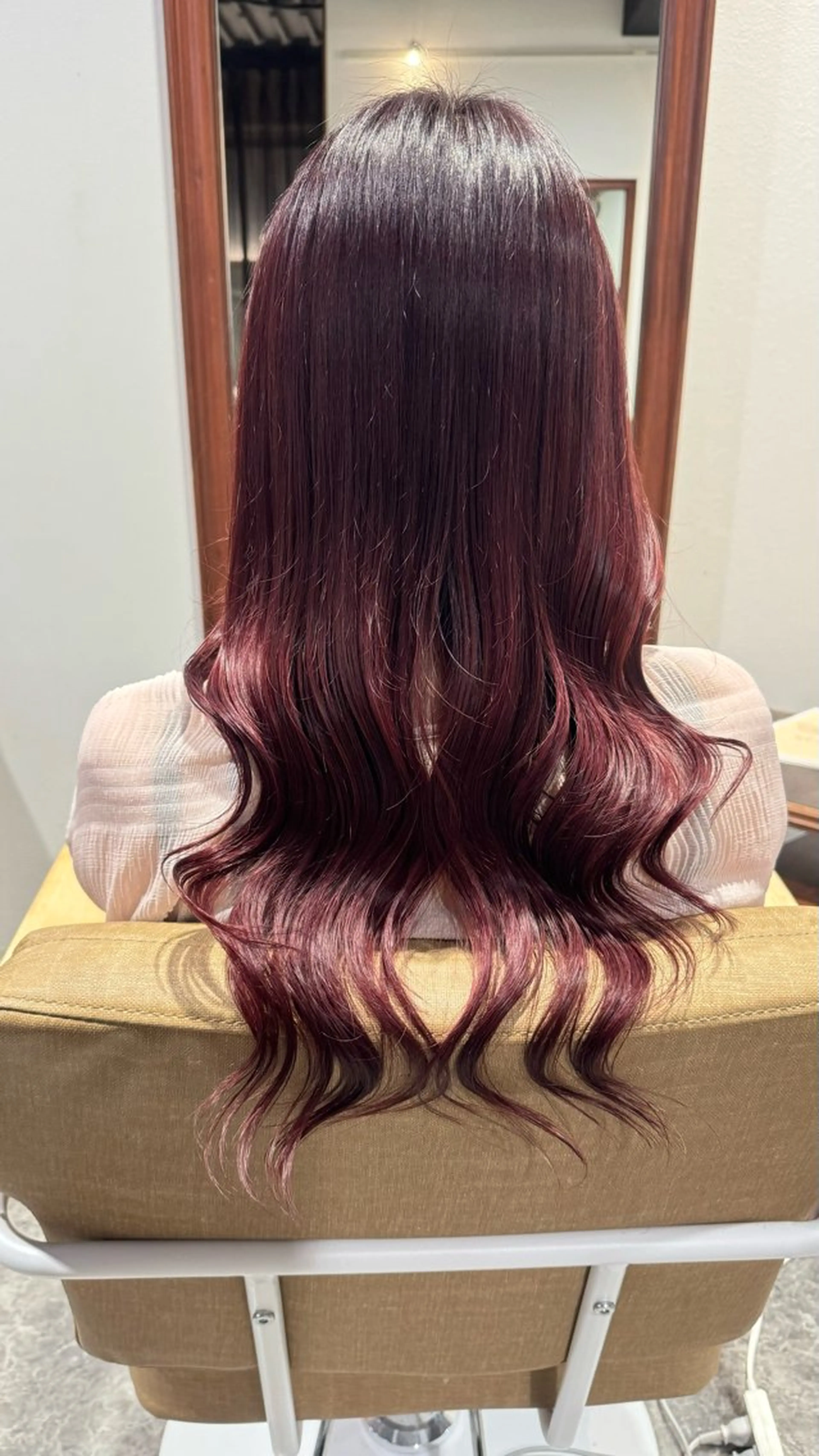 ロング カラー ヘアカラー 🐺ﾅｶﾑﾗ ﾓﾓｶのヘアスタイル