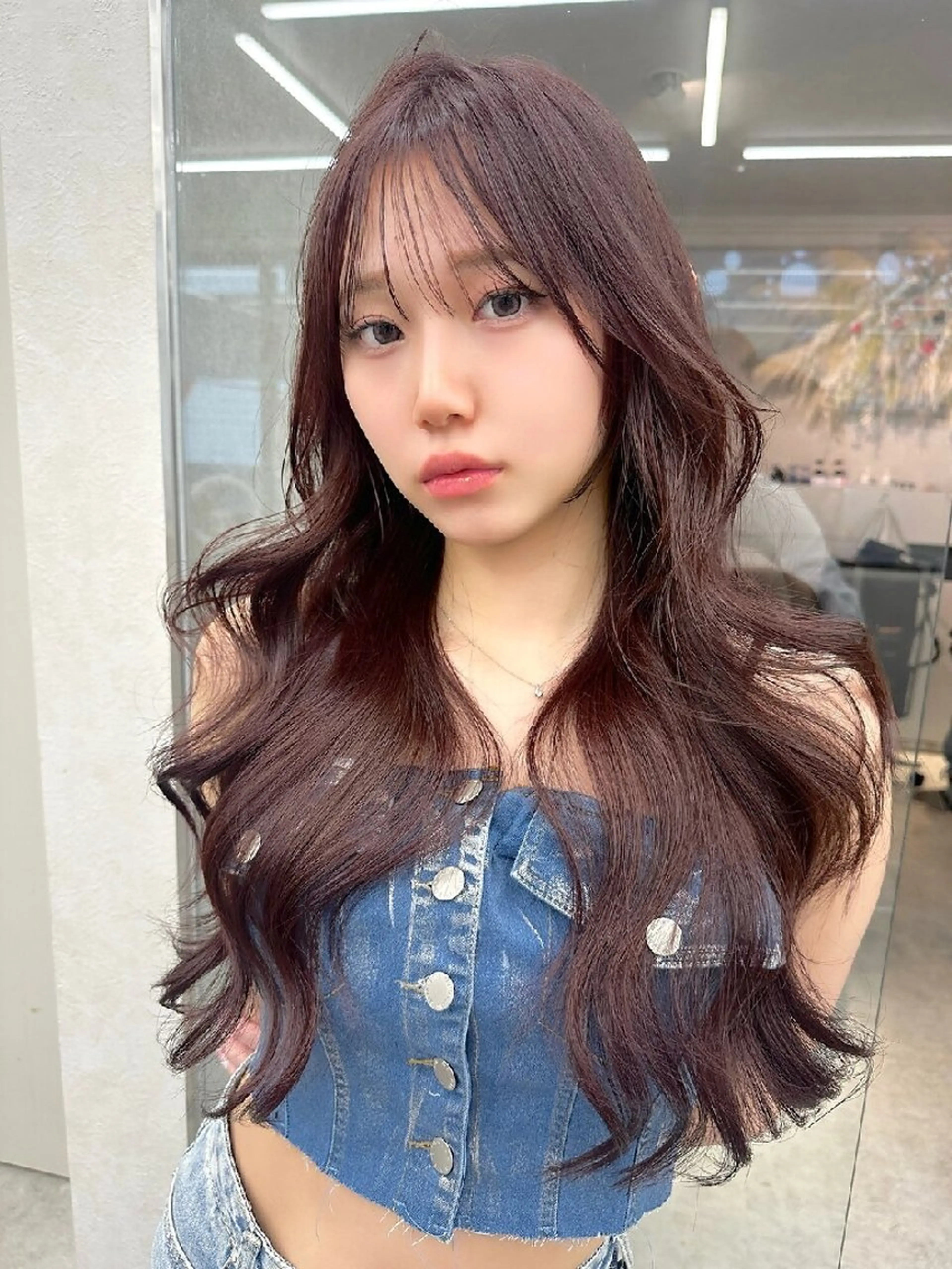 ロング カラー カット ヘアカラー トリートメント 髪質改善/韓国ヘア /透明感カラー🧸のヘアスタイル