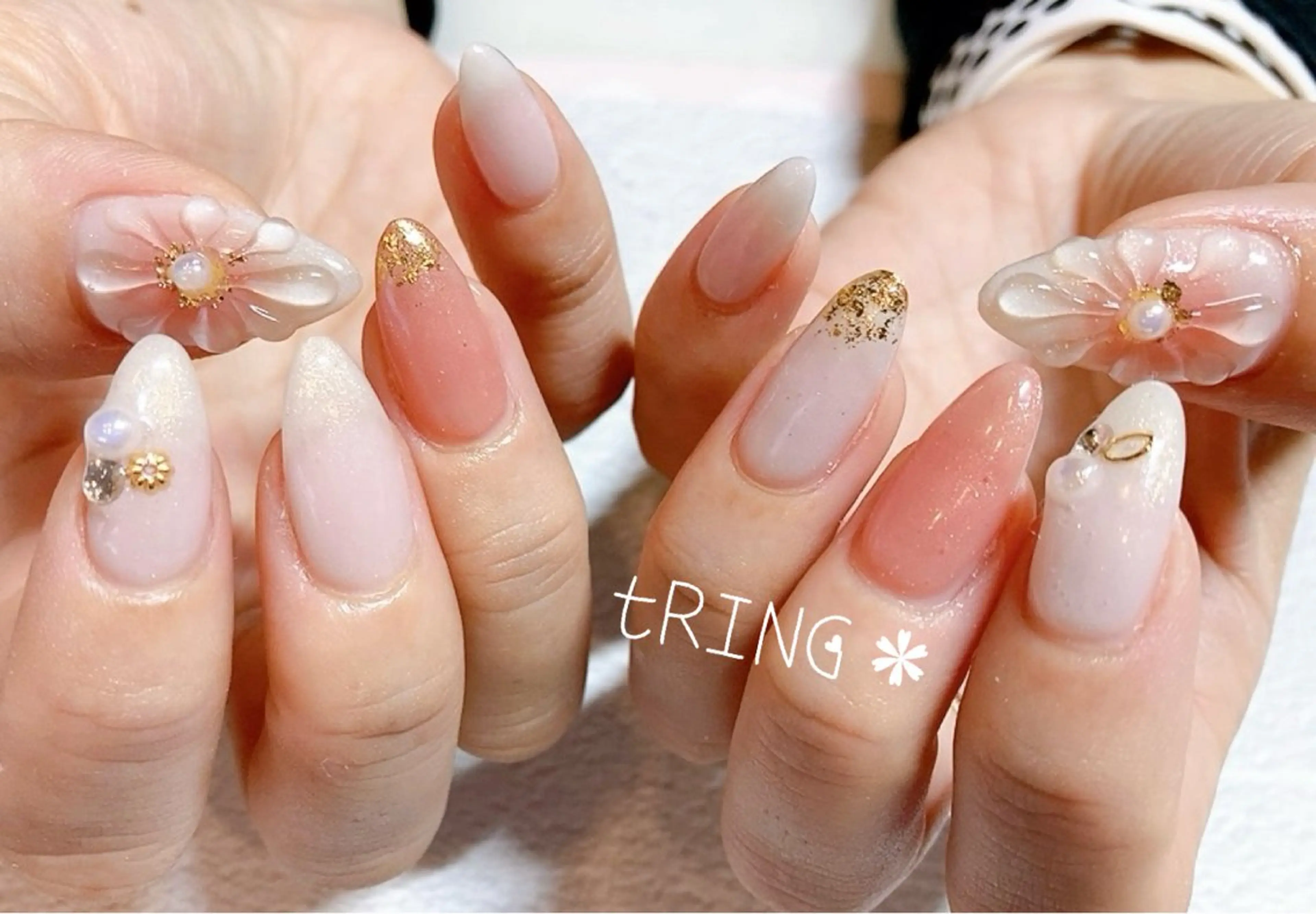 ネイル ハンドネイル tRING＊ しいの木台のネイルデザイン