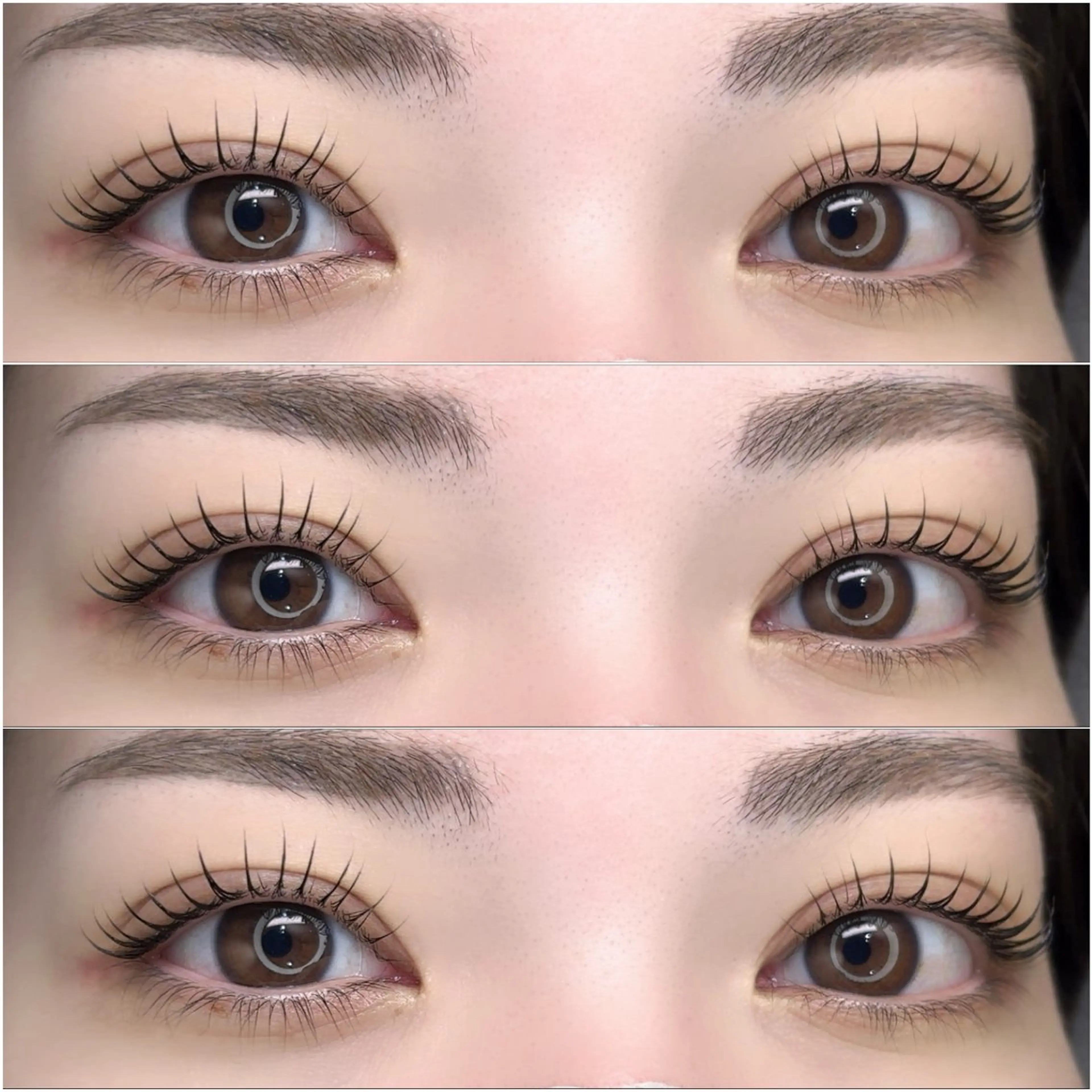 マツエク・マツパ 束感まつ毛 韓国風マツエク 一重×まつ毛パーマ EYE LABO / まつげパーマのマツエク・マツパデザイン