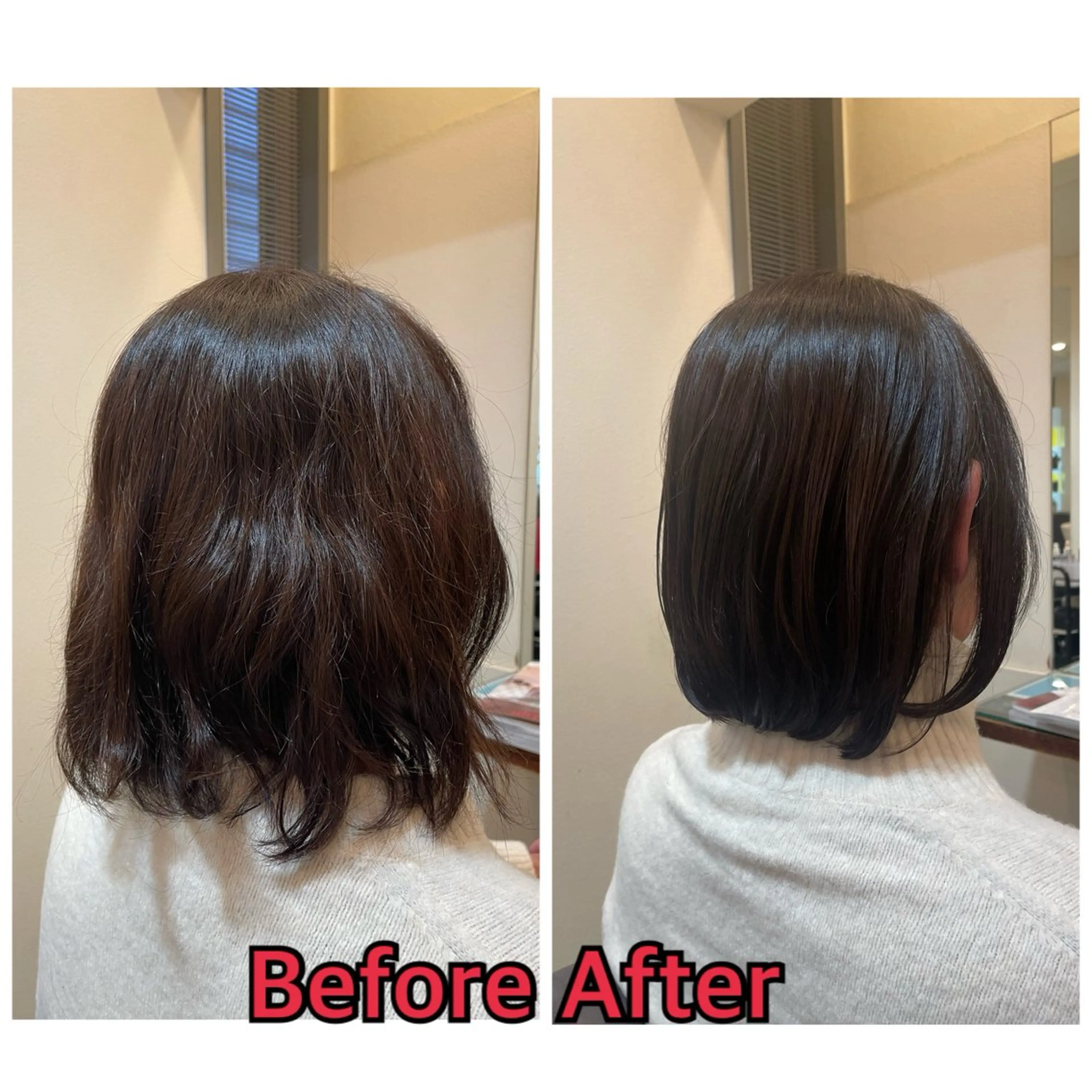 ミディアム 平 真亜里のヘアスタイル