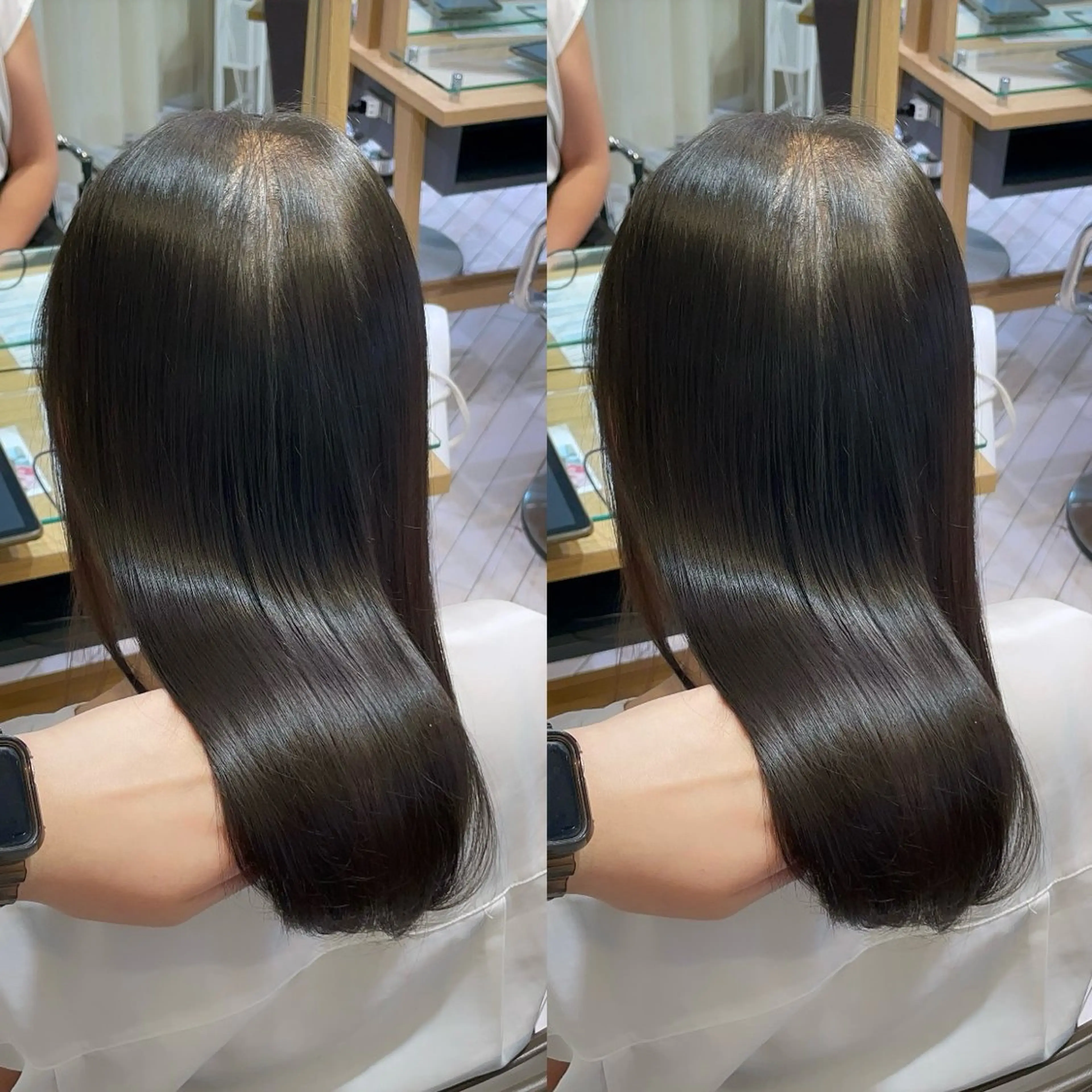 ミディアム 山内 愛可のヘアスタイル