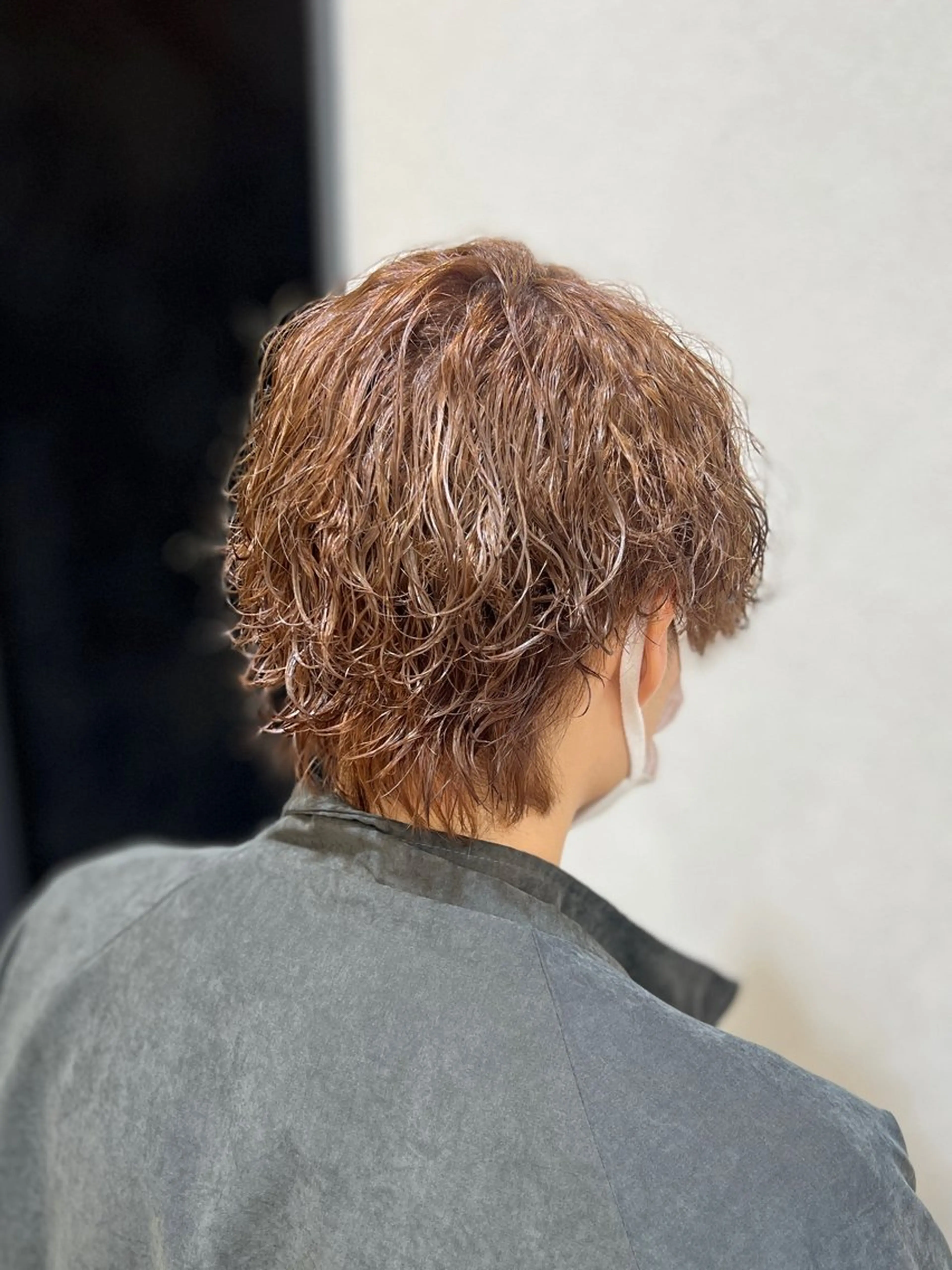 カラー パーマ メンズ カット パーマ トリートメント 山口 玖瑠美のヘアスタイル