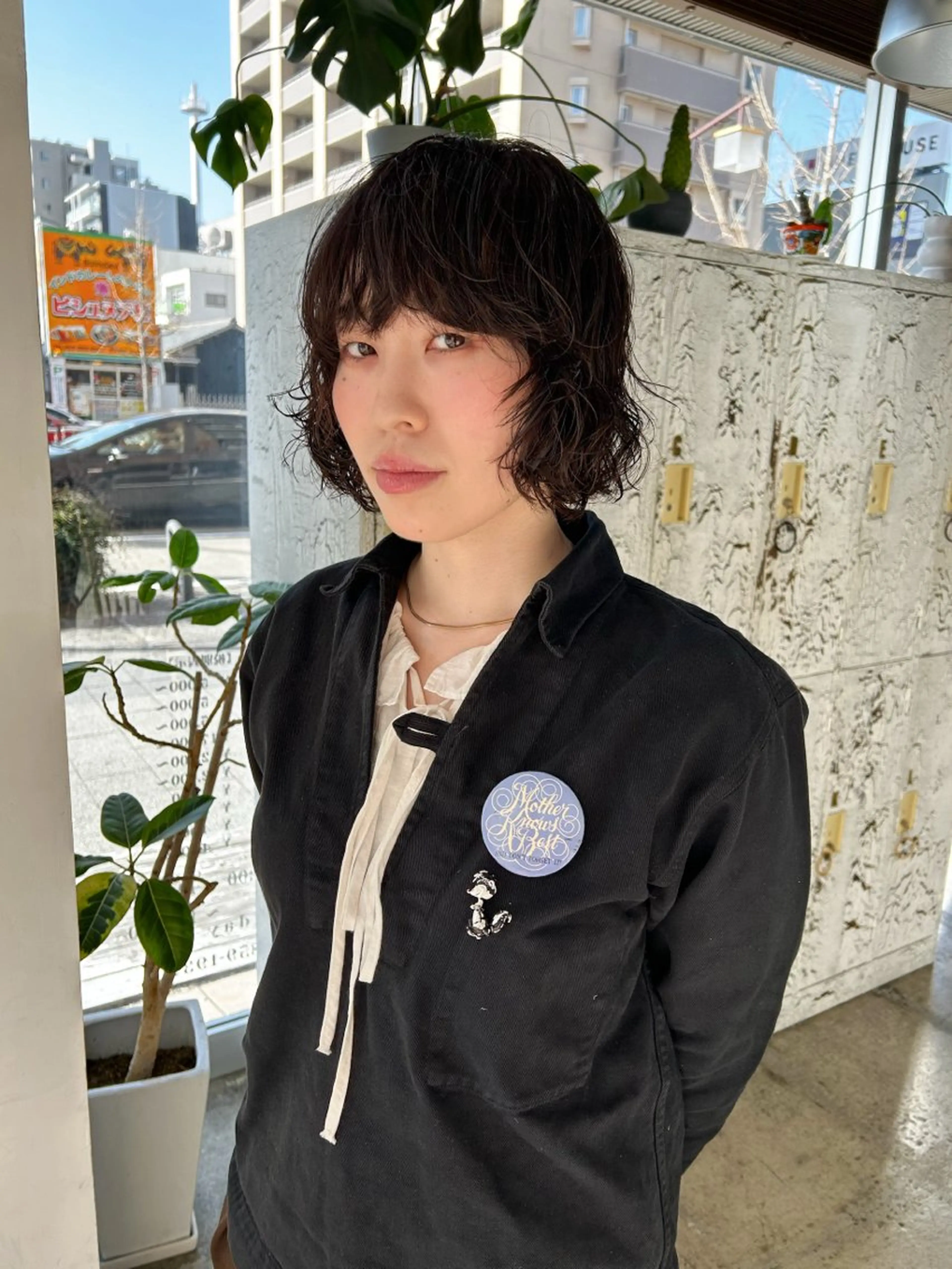 ミディアム カット パーマ 浅野 敬亮のヘアスタイル