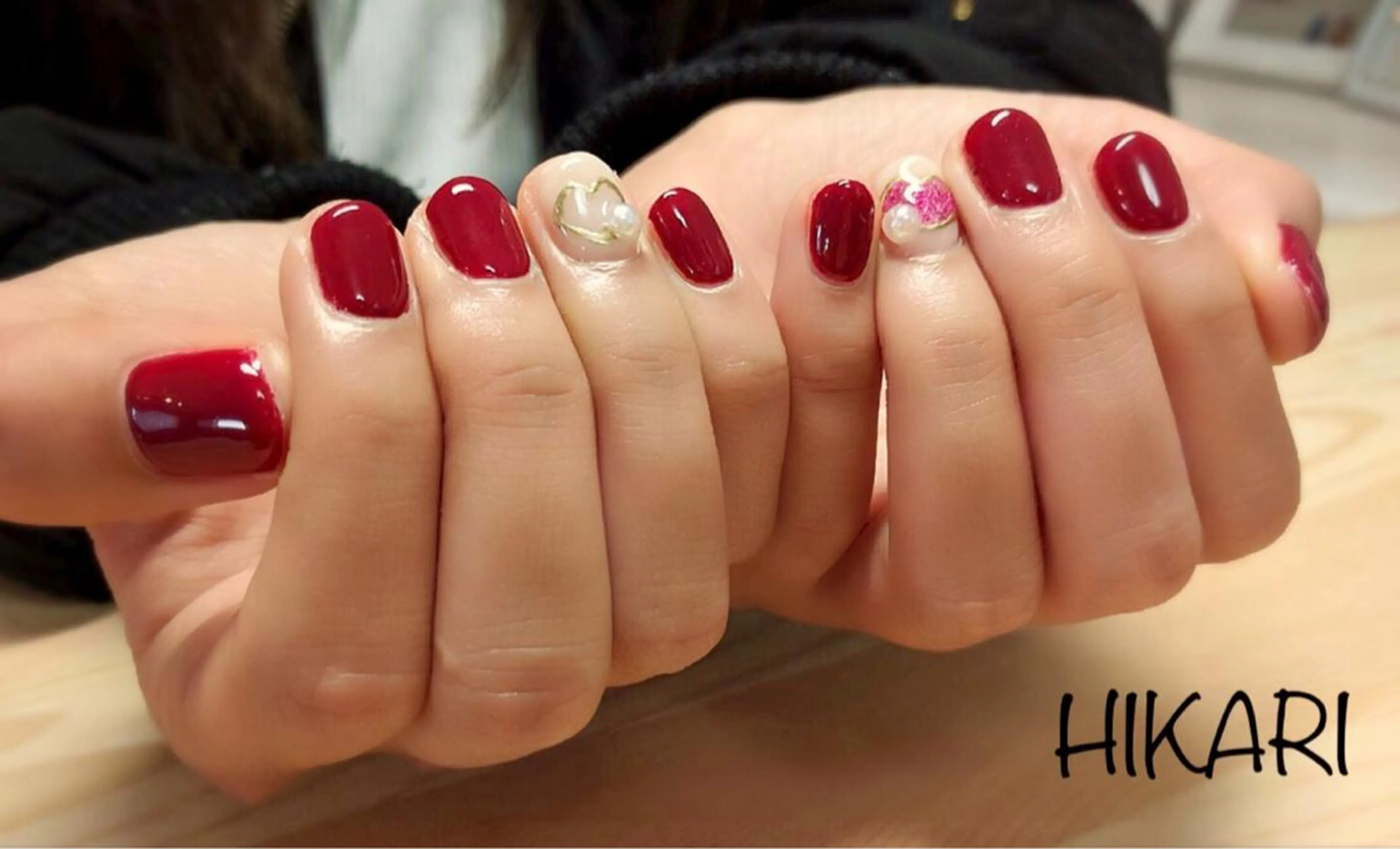 ネイル ボルドー シンプルネイル CULU -LUのネイルデザイン