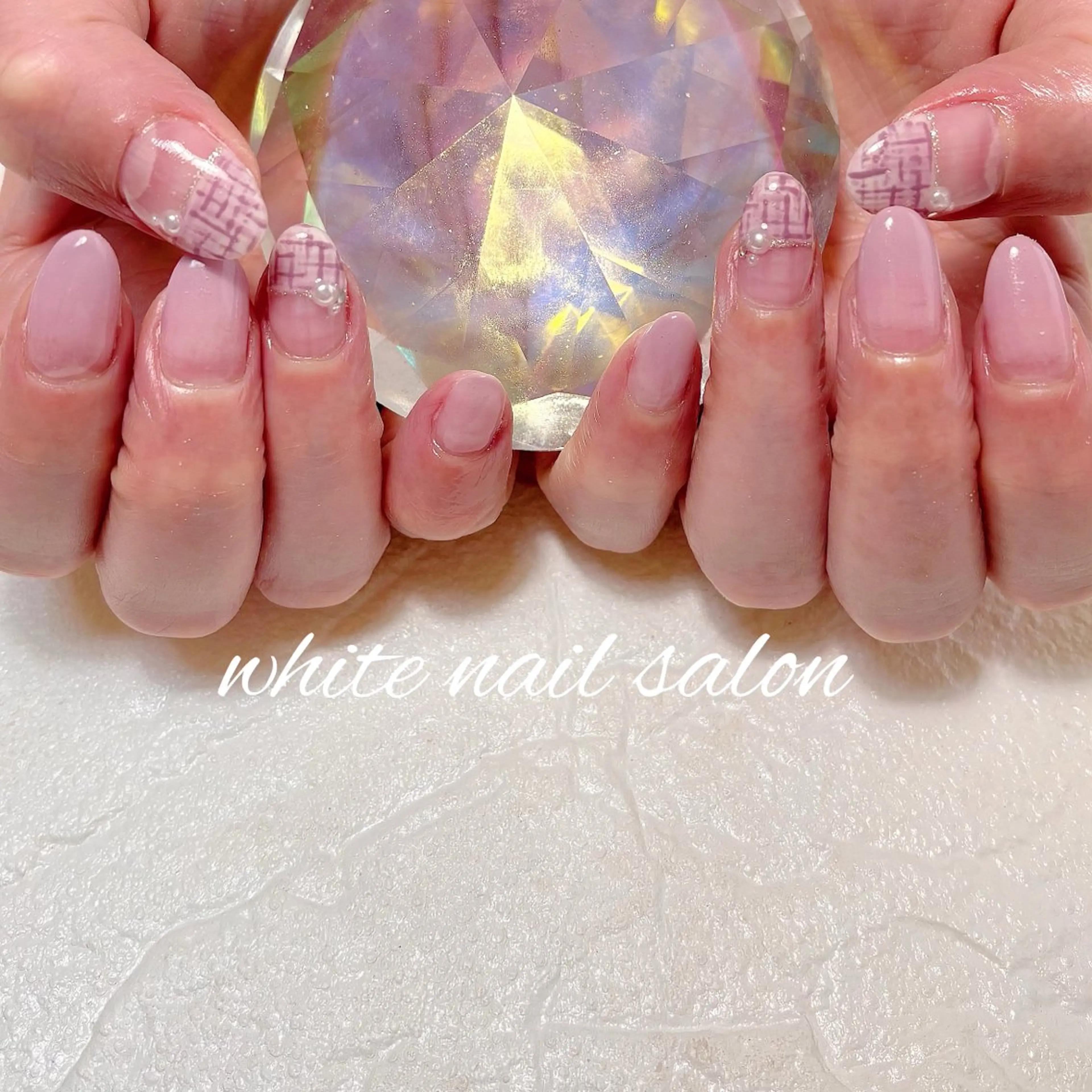 ネイル フットネイル ラメ(グリッター) ハンドネイル white nail salonのネイルデザイン