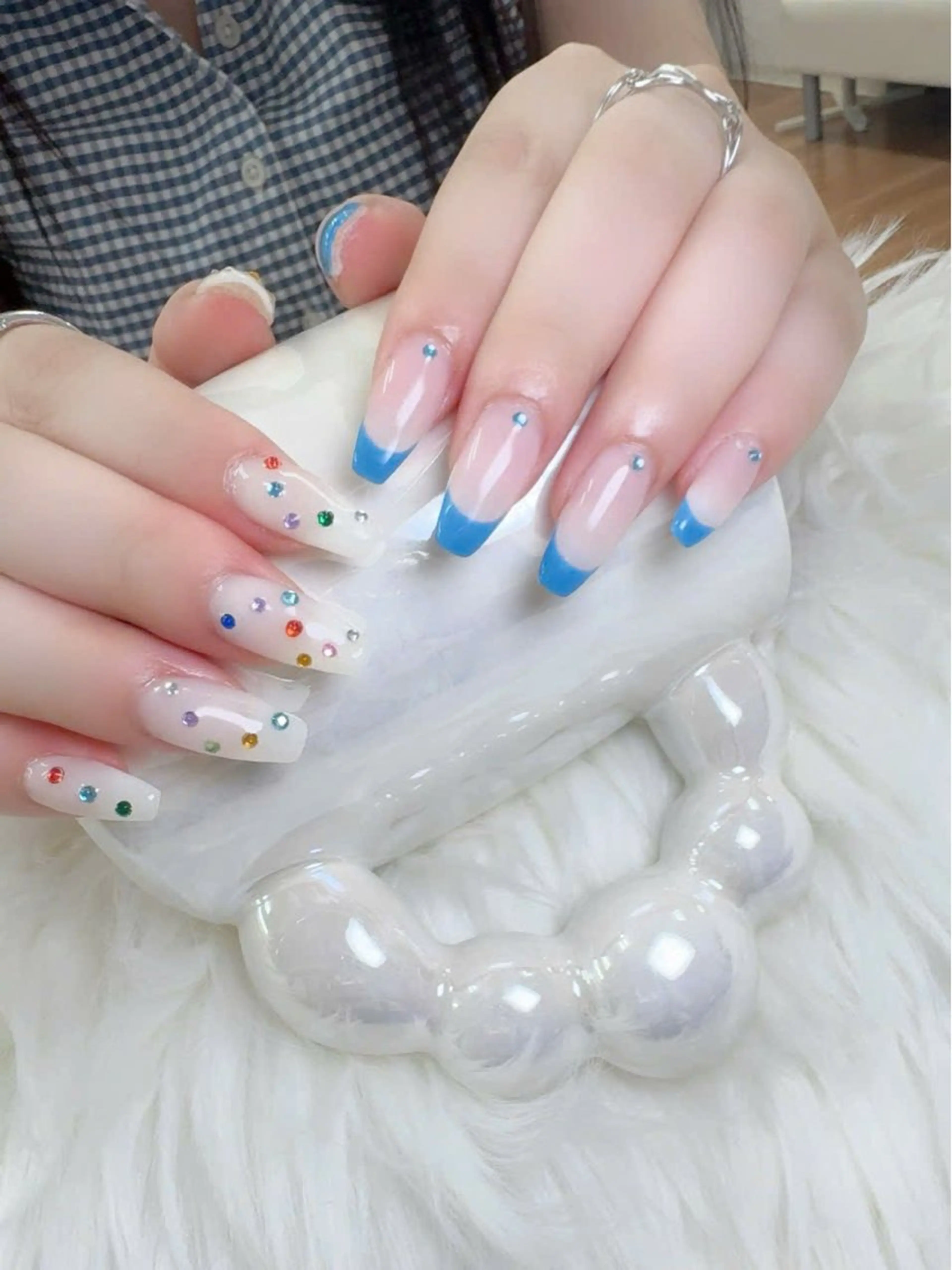 ネイル フットネイル フレンチネイル 韓国ネイル マグネットネイル ニュアンスネイル ハンドネイル ハンドケア Hara Nail 【パラジェル使用】のネイルデザイン