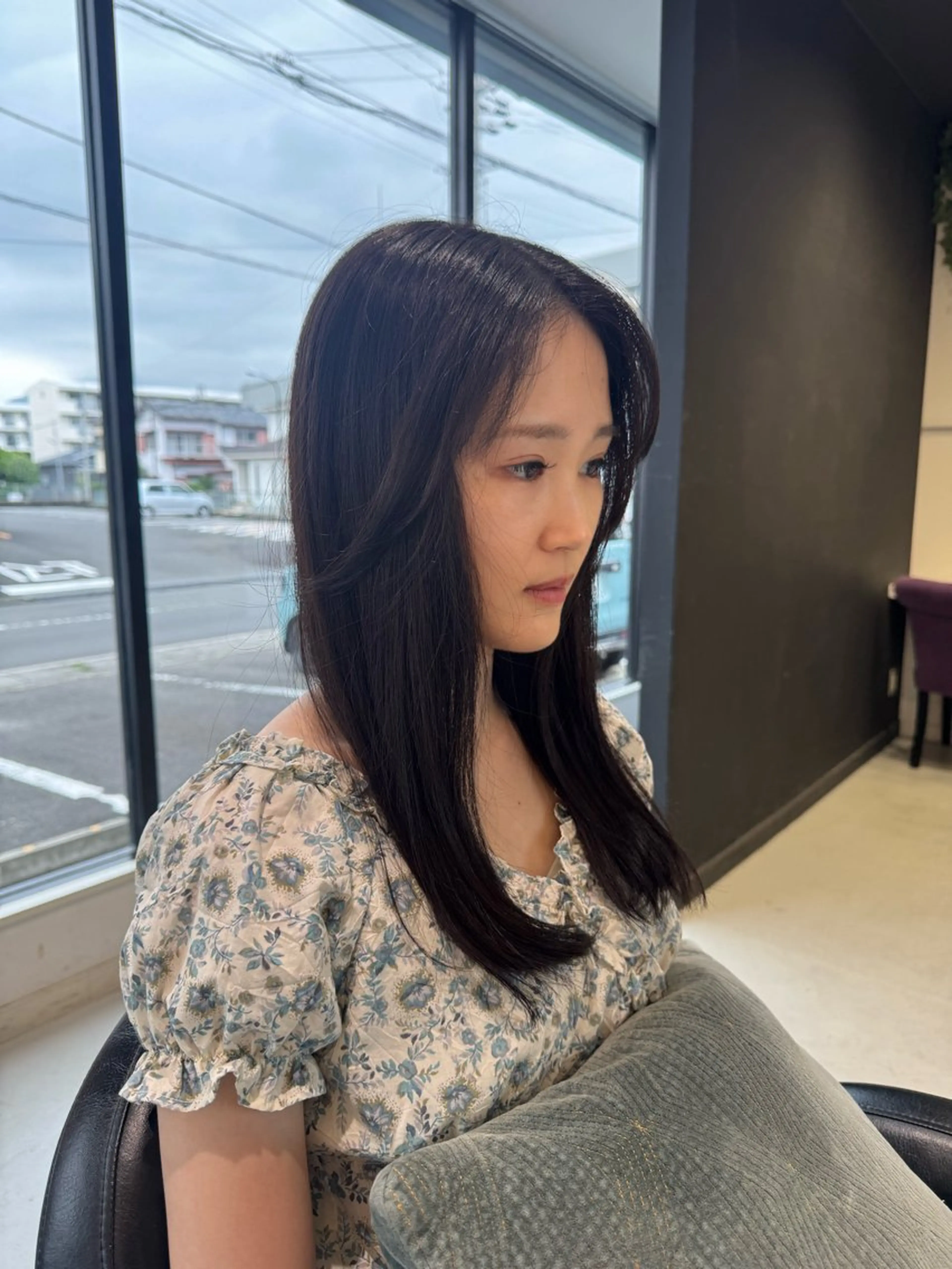 セミロング 縮毛矯正/透明感艶 カラー/暖色/miuのヘアスタイル