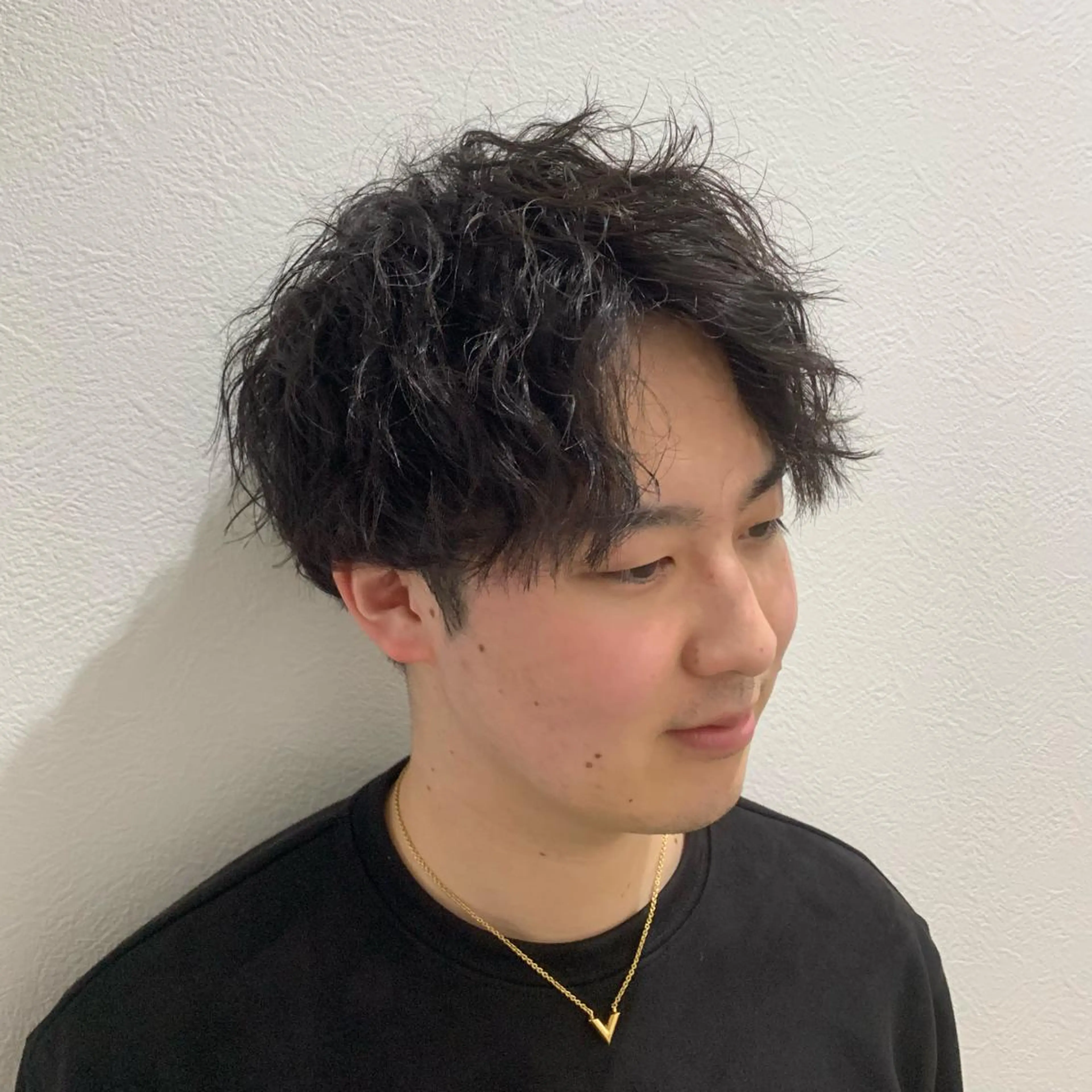 ショート パーマ メンズ カット パーマ メンズ特化美容師/ 藤戸 椋のヘアスタイル