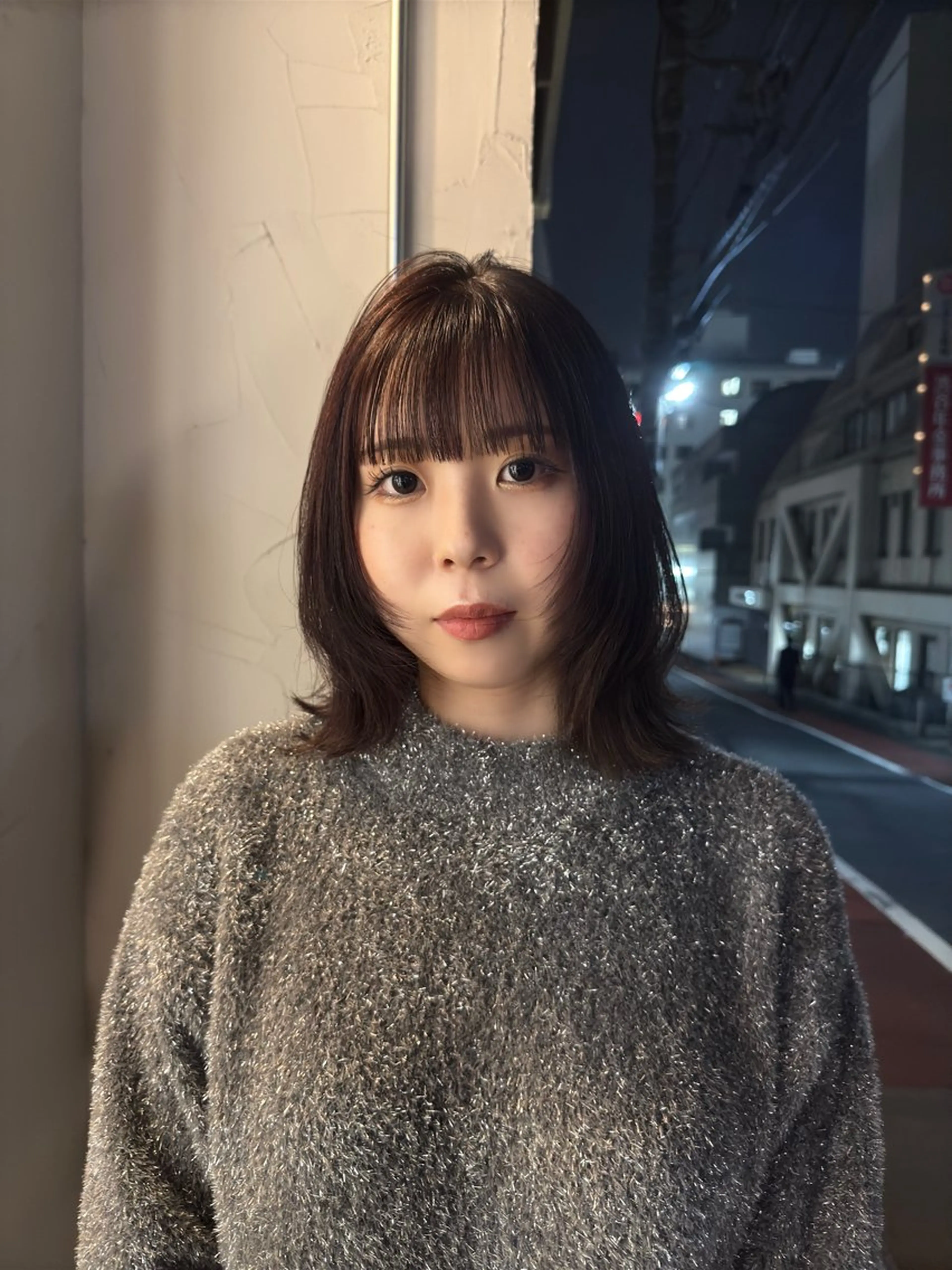 ミディアム カラー パーマ/ボブ /レイヤー チヒロのヘアスタイル