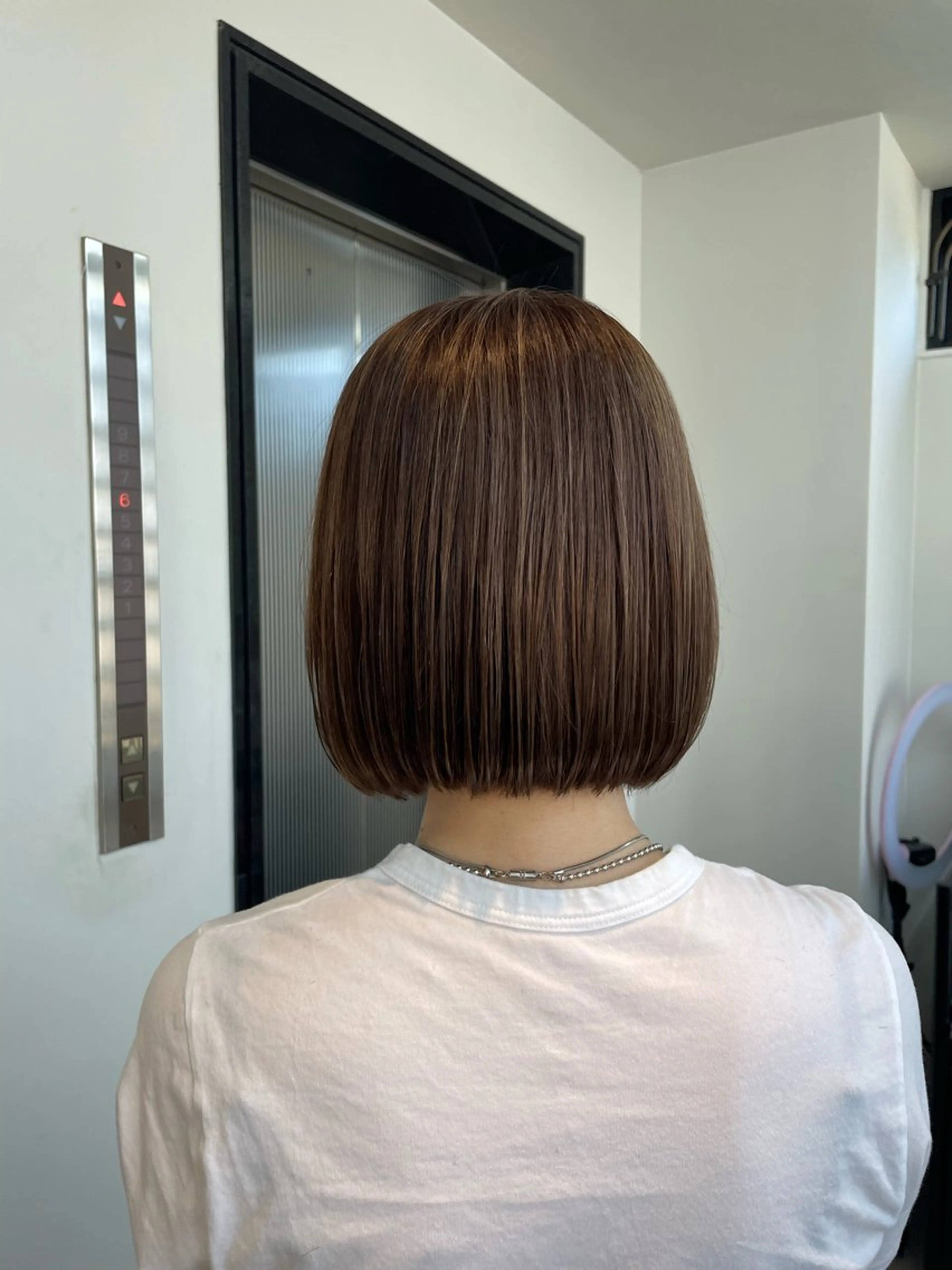 ショート カラー ハイライトカラー ハイライト 縮毛矯正 ショート/脱白髪染め ☆宇﨑悠実のヘアスタイル