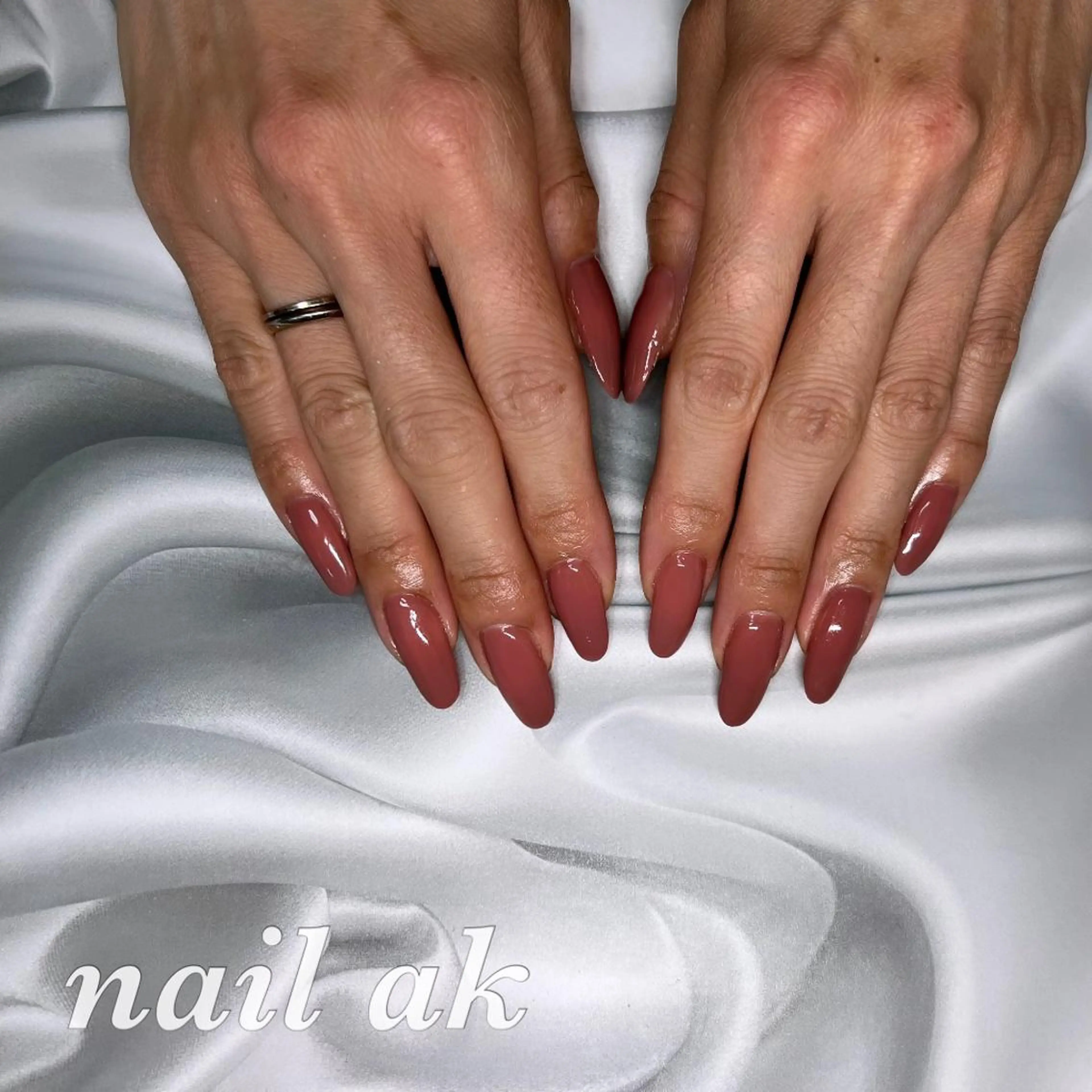 ネイル ピンク ハンドネイル ak nail .のネイルデザイン