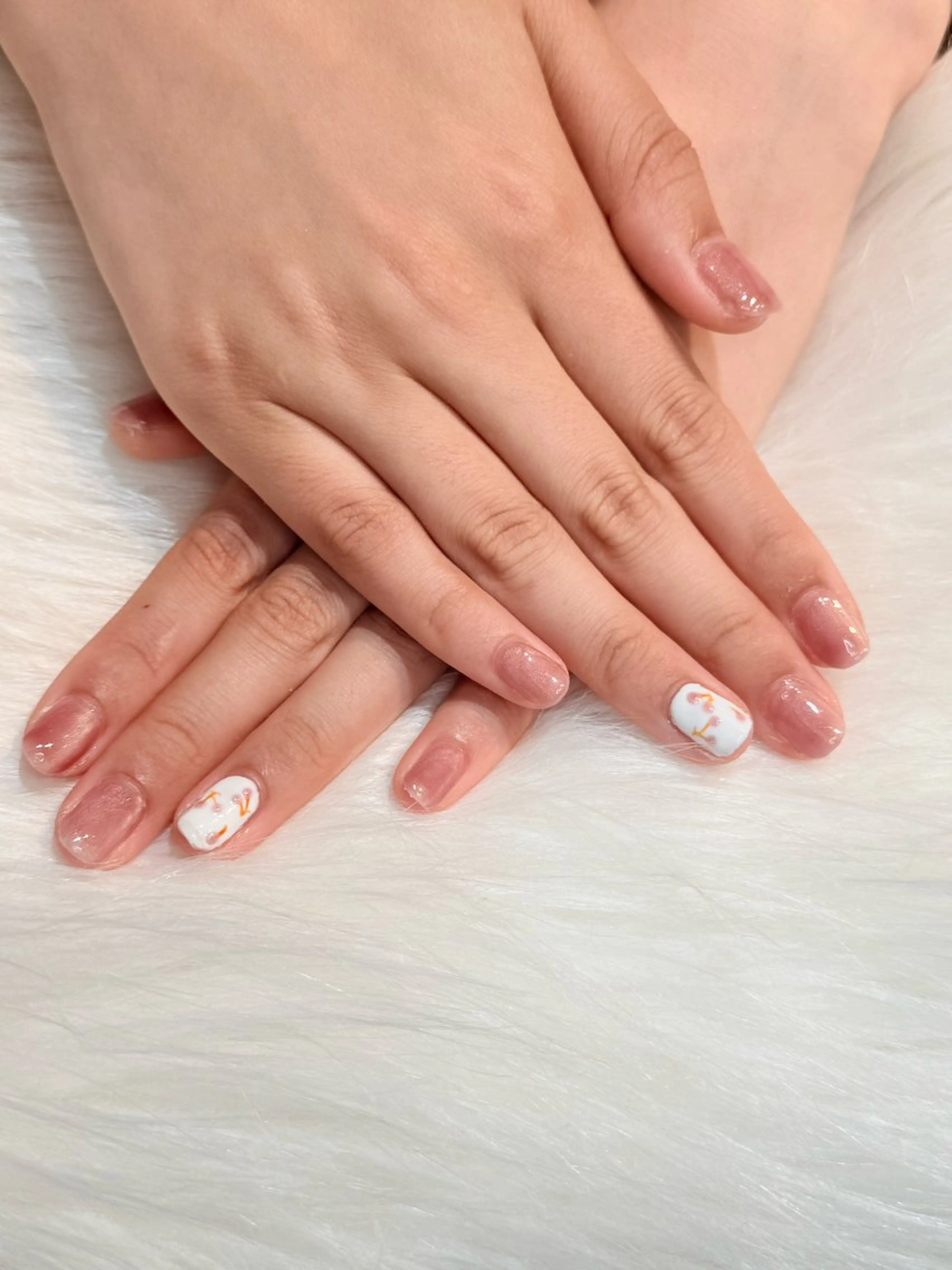 ネイル ピンク ハンドネイル 鈴木 里奈のネイルデザイン