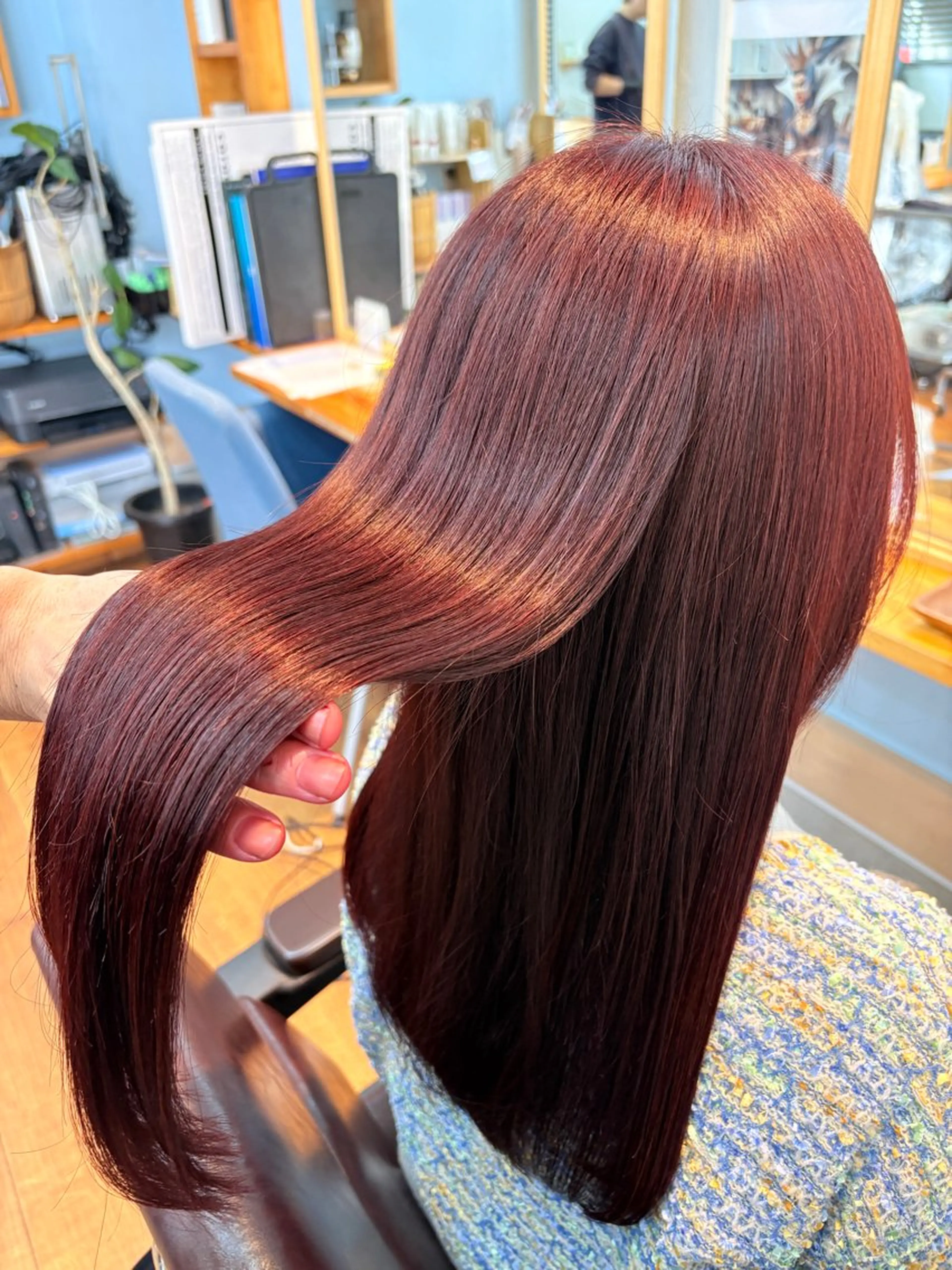 ロング カラー ヘアカラー トリートメント 髪質改善🌿‬/艶感 /髙木 優人のヘアスタイル