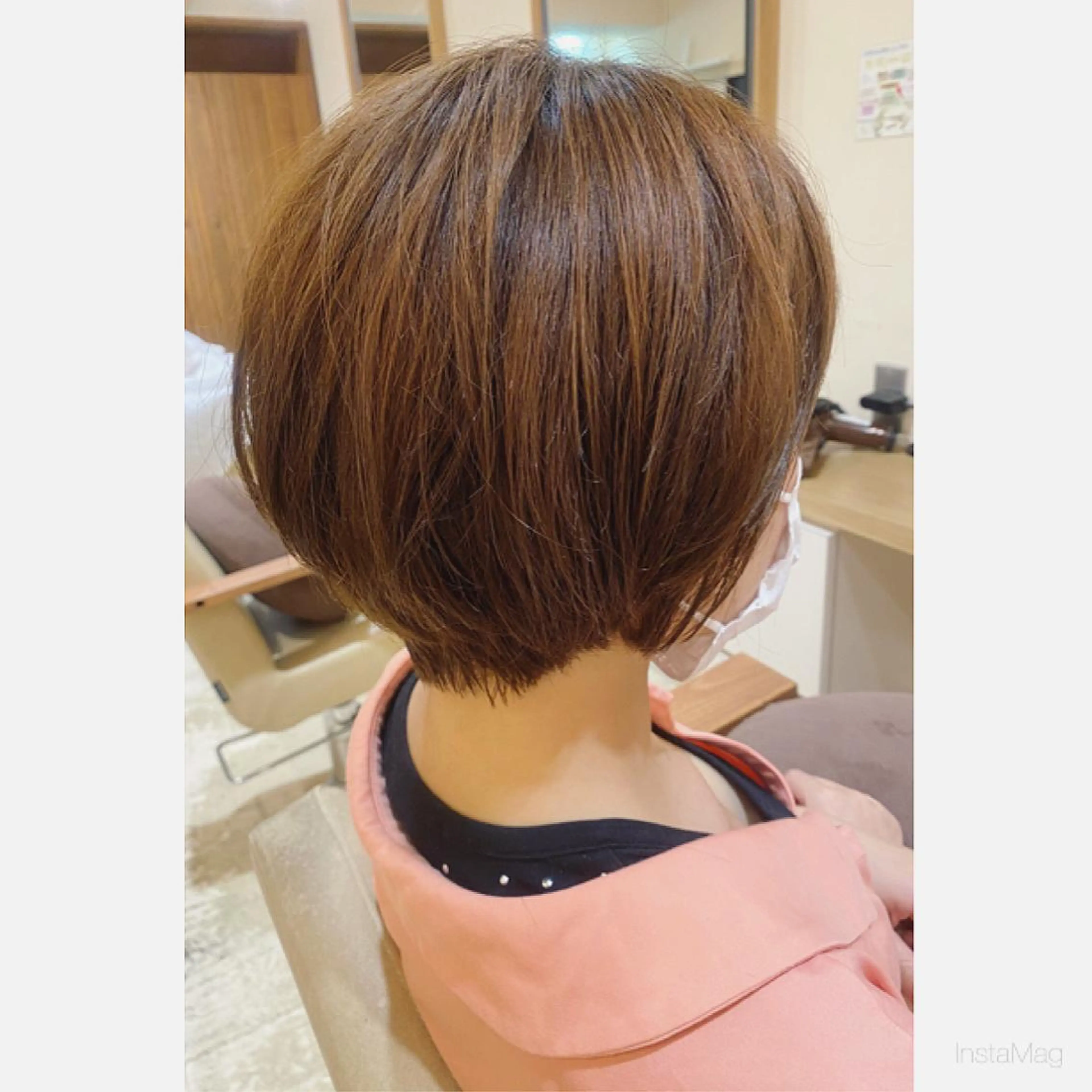 ショート カラー ショートボブ ボブ ショートヘア カット ヘアカラー 岩間 香純のヘアスタイル