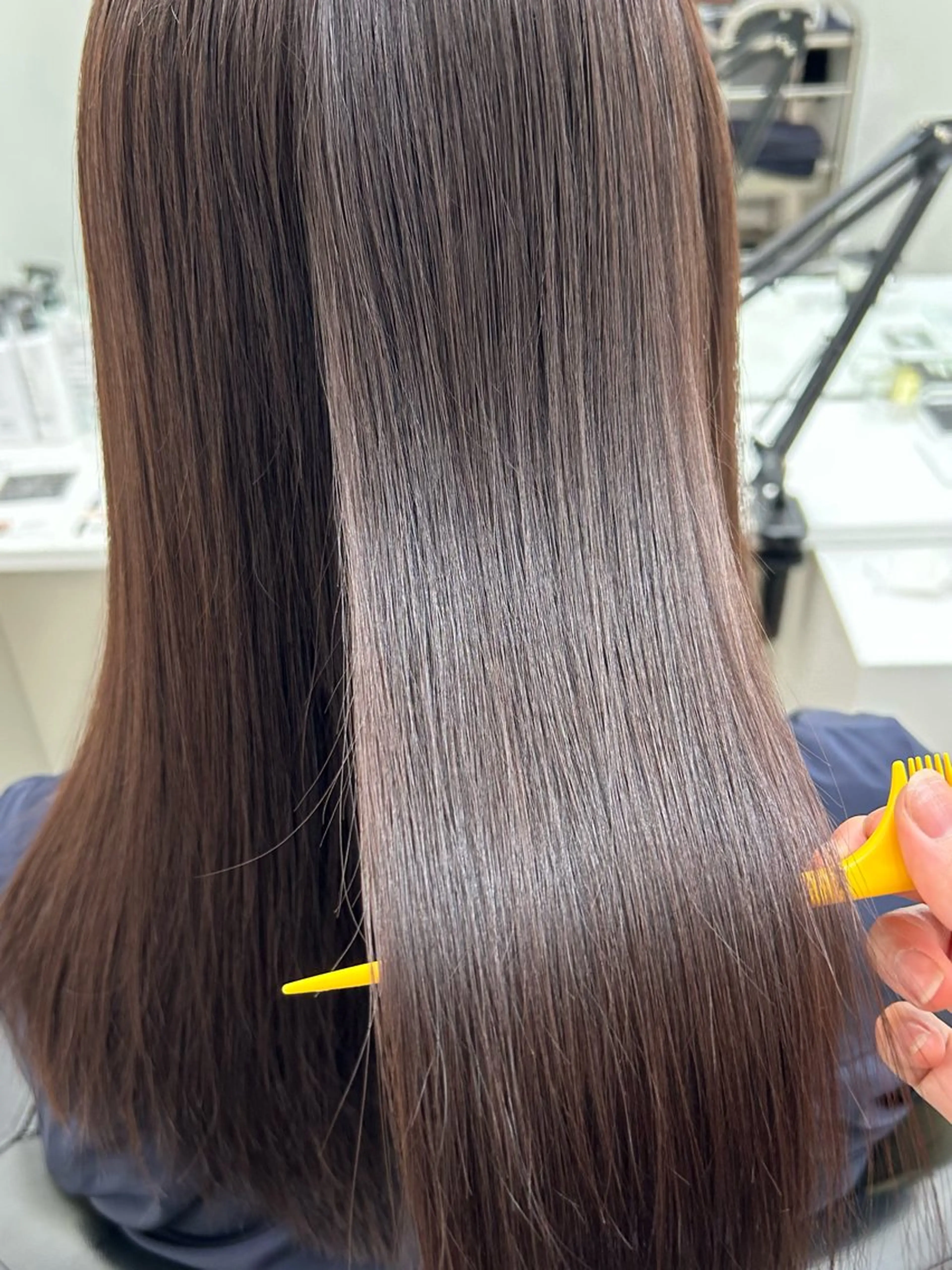 セミロング 縮毛矯正 理寛寺 さきののヘアスタイル