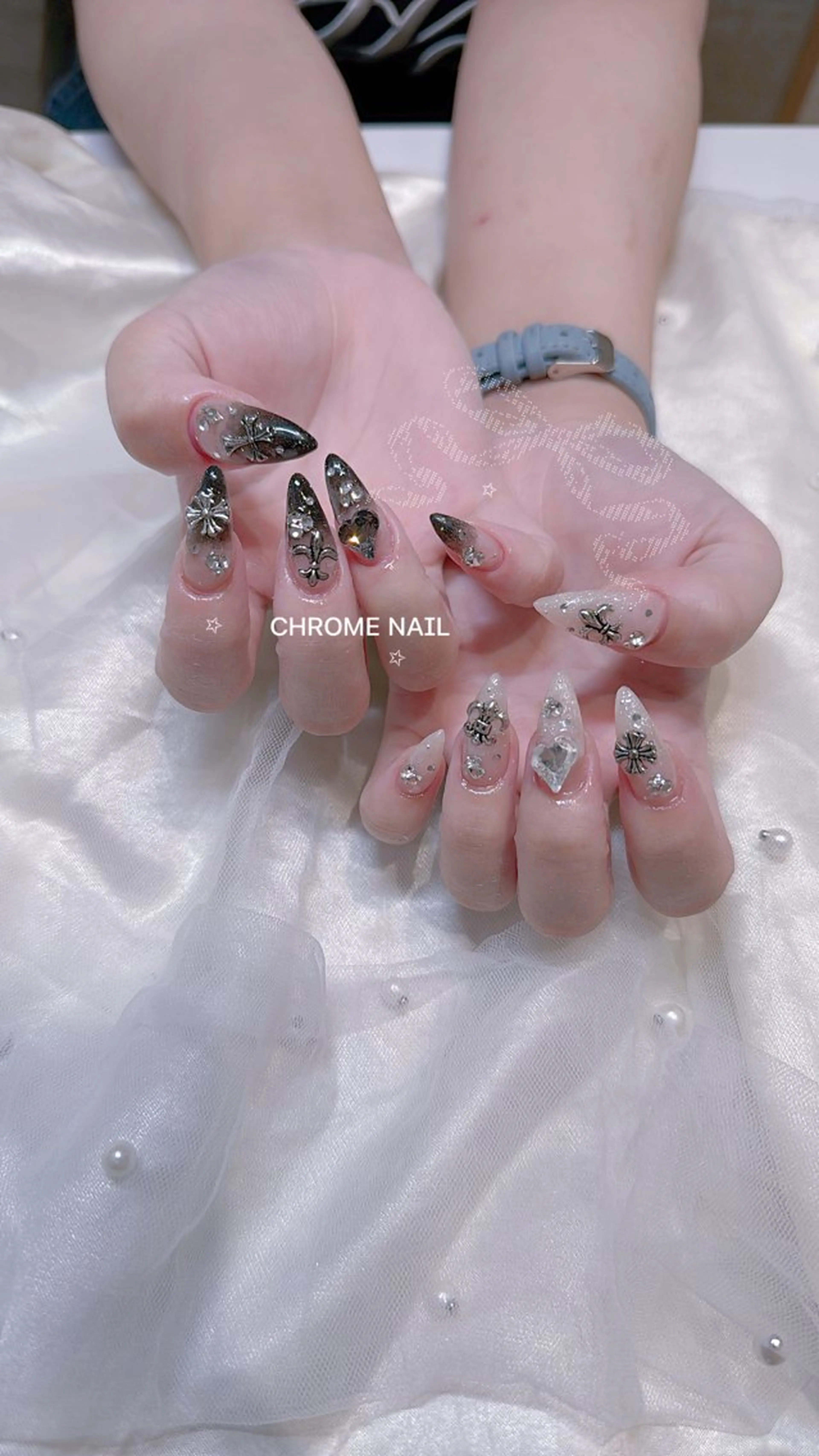 ネイル ラメ(グリッター) ラメグラデーション ハンドネイル ୨୧ ayakaのネイルデザイン