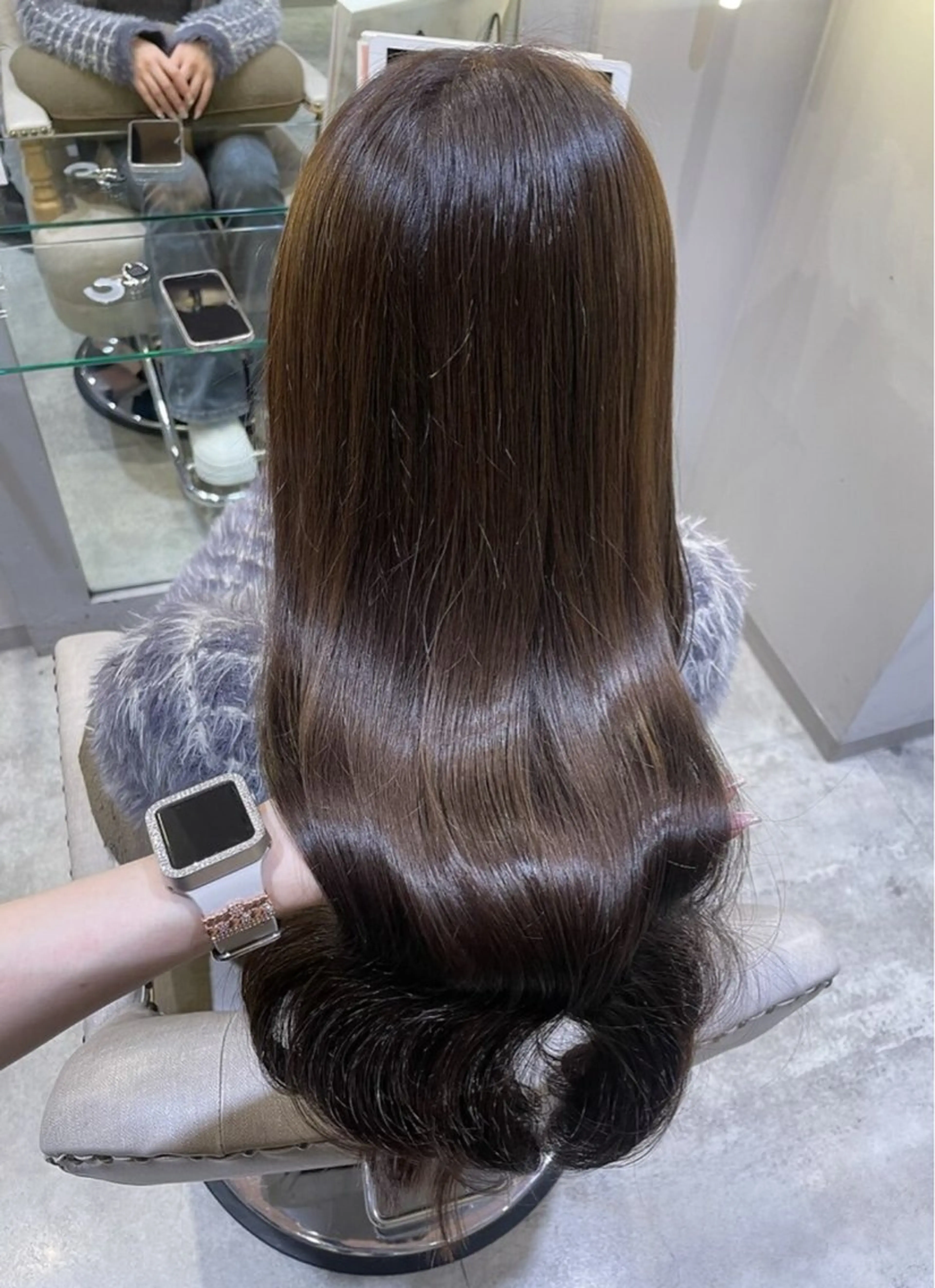 ロング カラー ヘアカラー トリートメント 🤍ふんわりアイドル カラー🎀Rio🪽のヘアスタイル