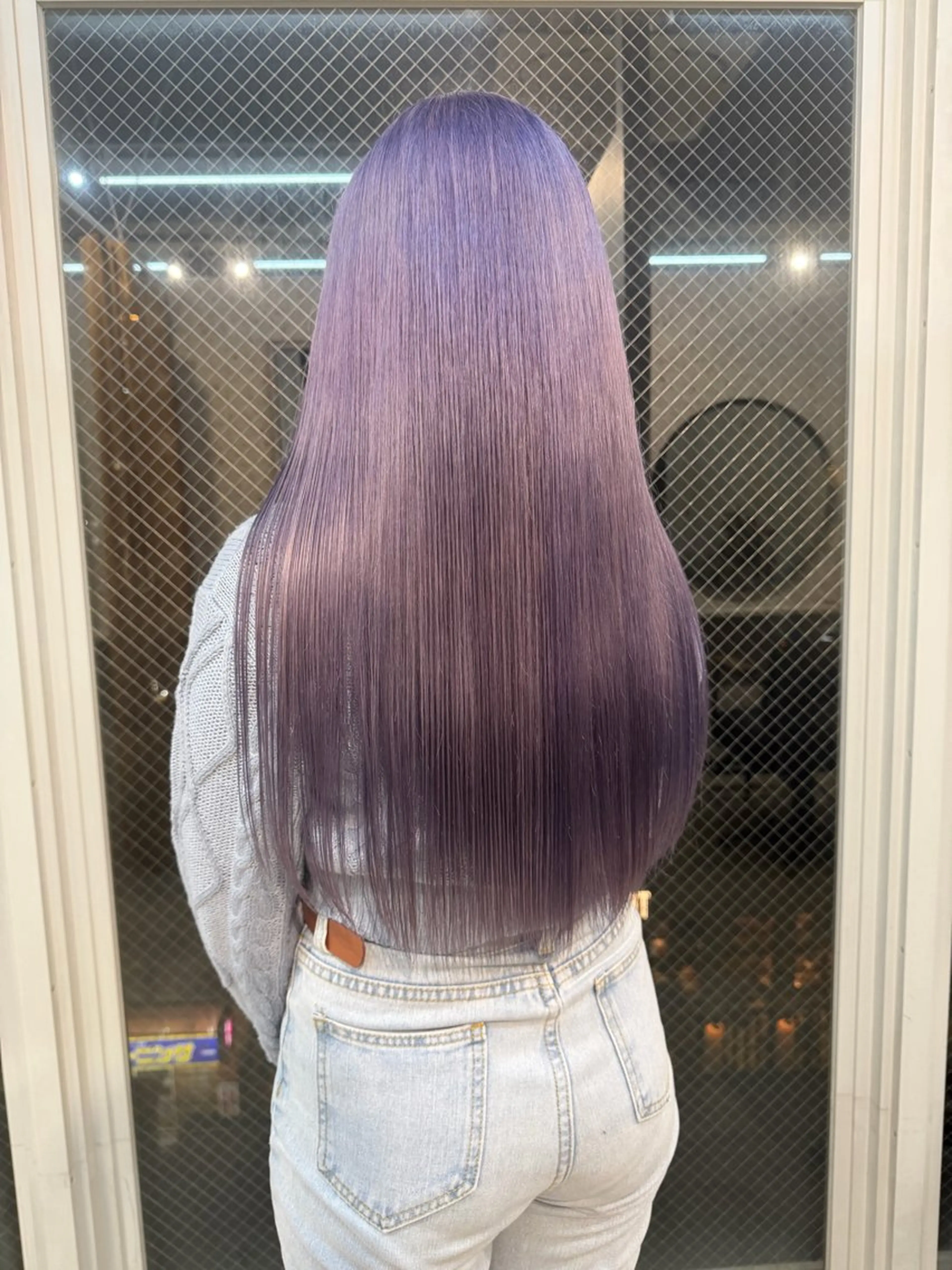 ロング カラー ブルーカラー ブルーラベンダー ラベンダーカラー ヘアカラー lani hair salon所属・SHOTO ハイトー ン/ブロンドカラーのヘアスタイル