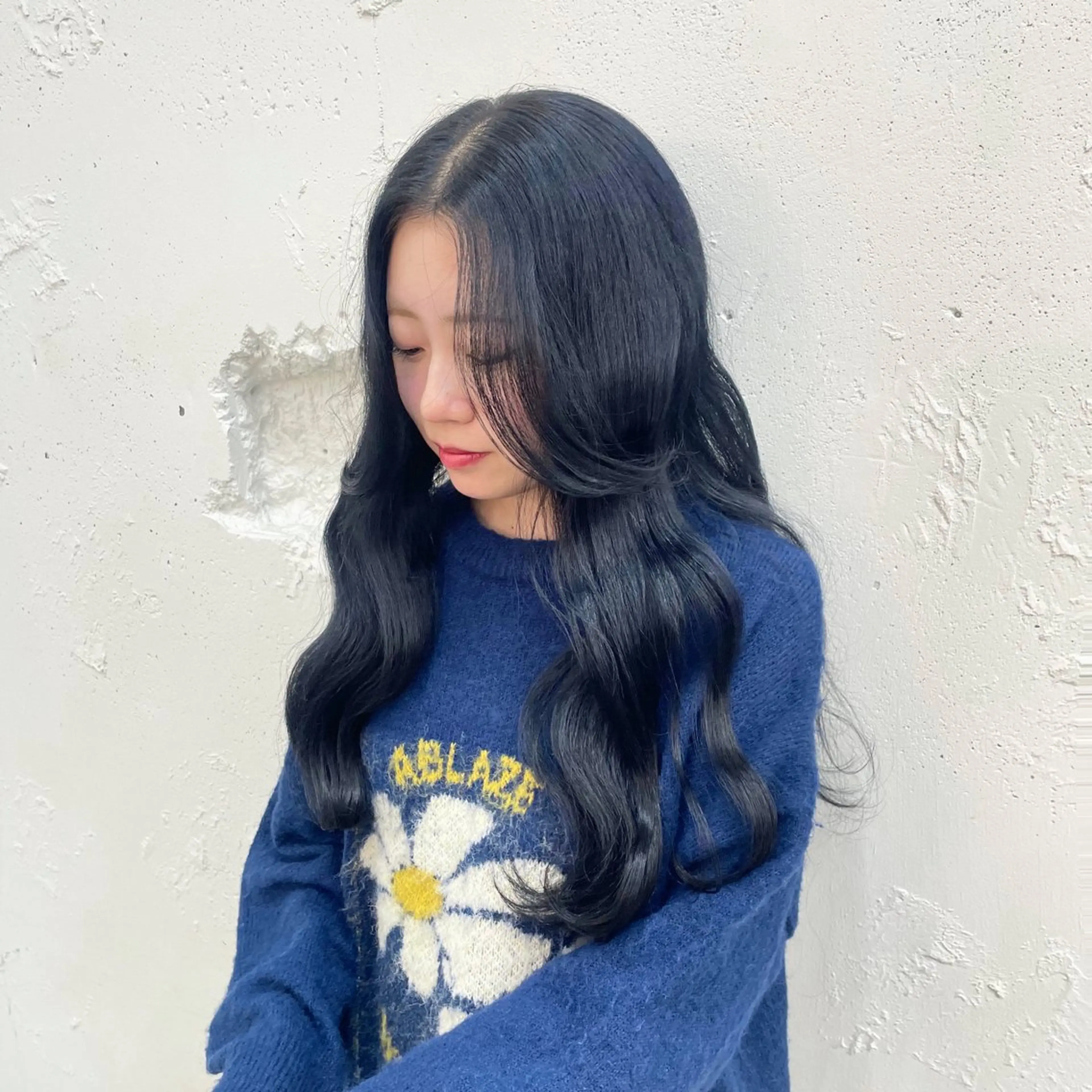 ロング カラー ナカノユウ/本厚木/ レイヤーカットのヘアスタイル