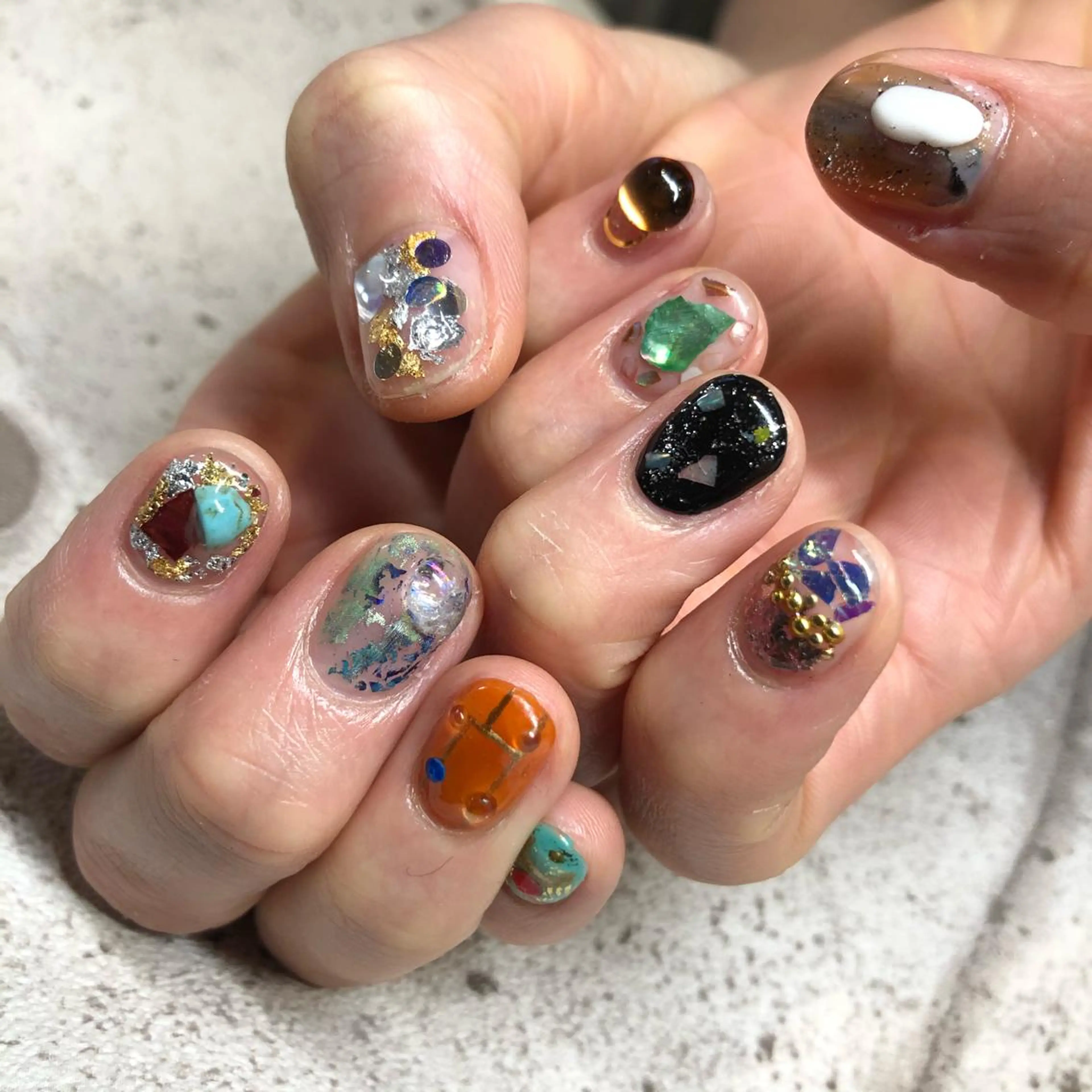 ネイル ハンドネイル umber 三茶1分のネイルデザイン