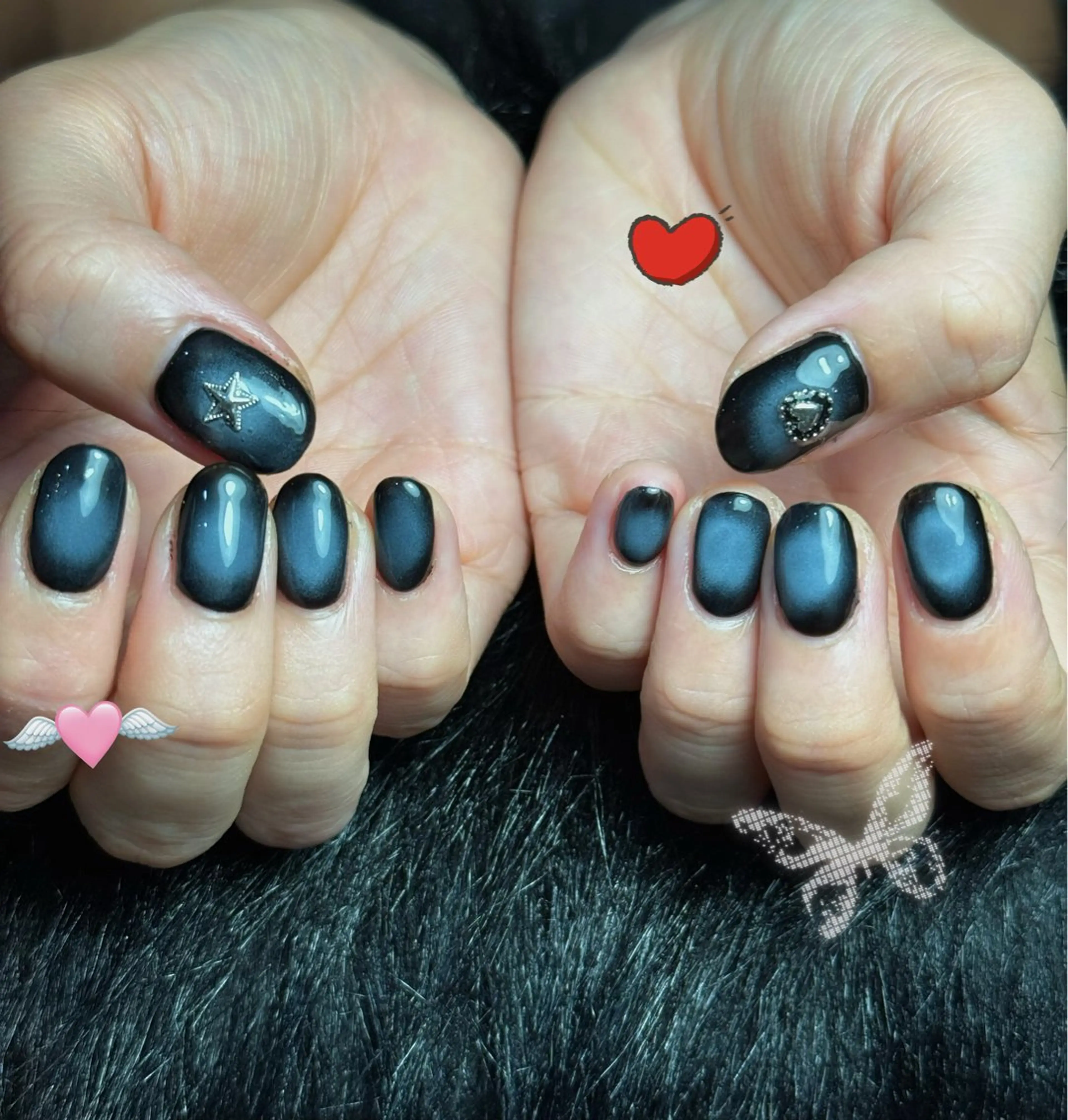 ネイル フレンチネイル グラデーション 韓国ネイル マグネットネイル シンプルネイル CoMo Nailのネイルデザイン