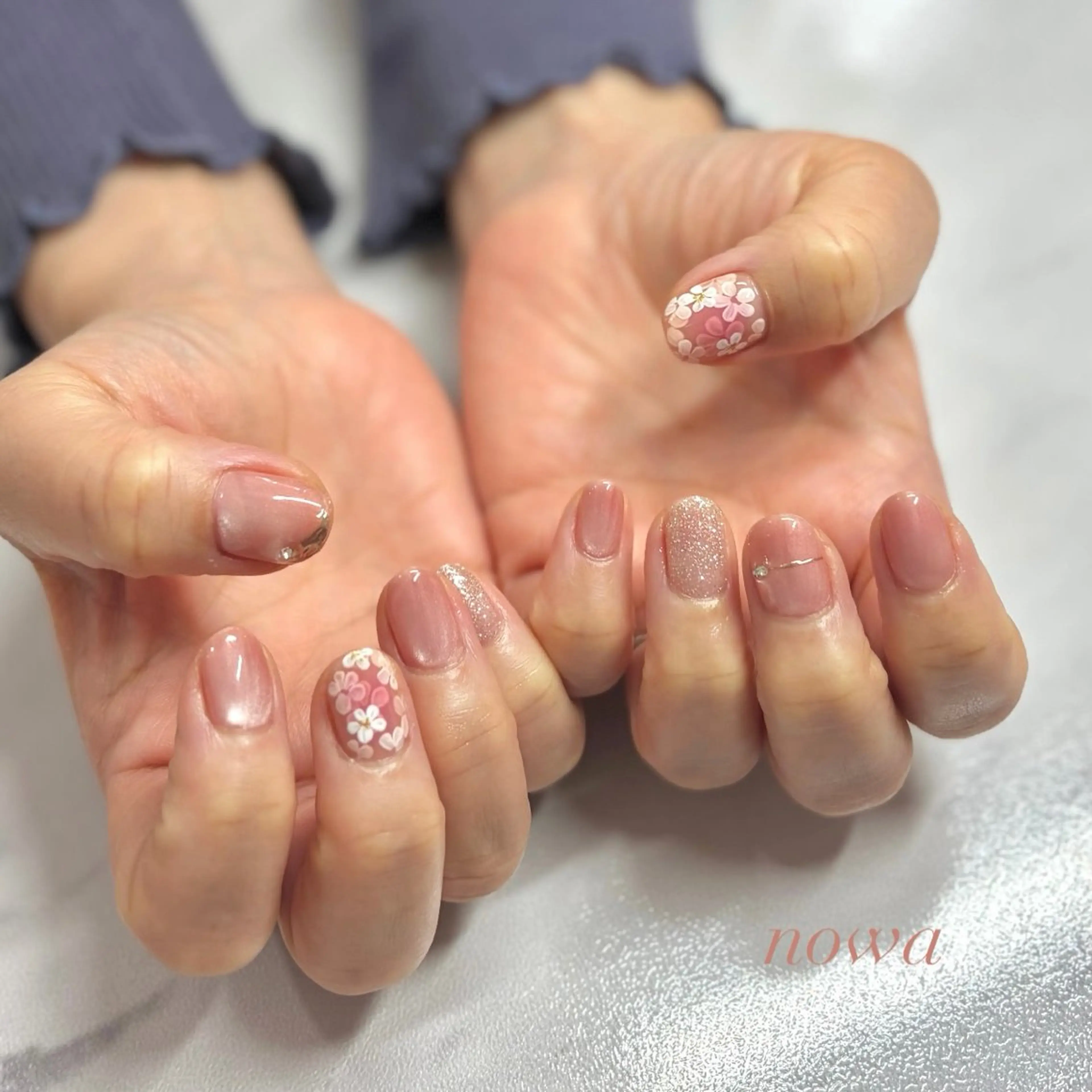 ネイル 春ネイル ハンドネイル Beauty Studio 【nowa】所属・【nowa】小松 宙未 Soramiのネイルデザイン