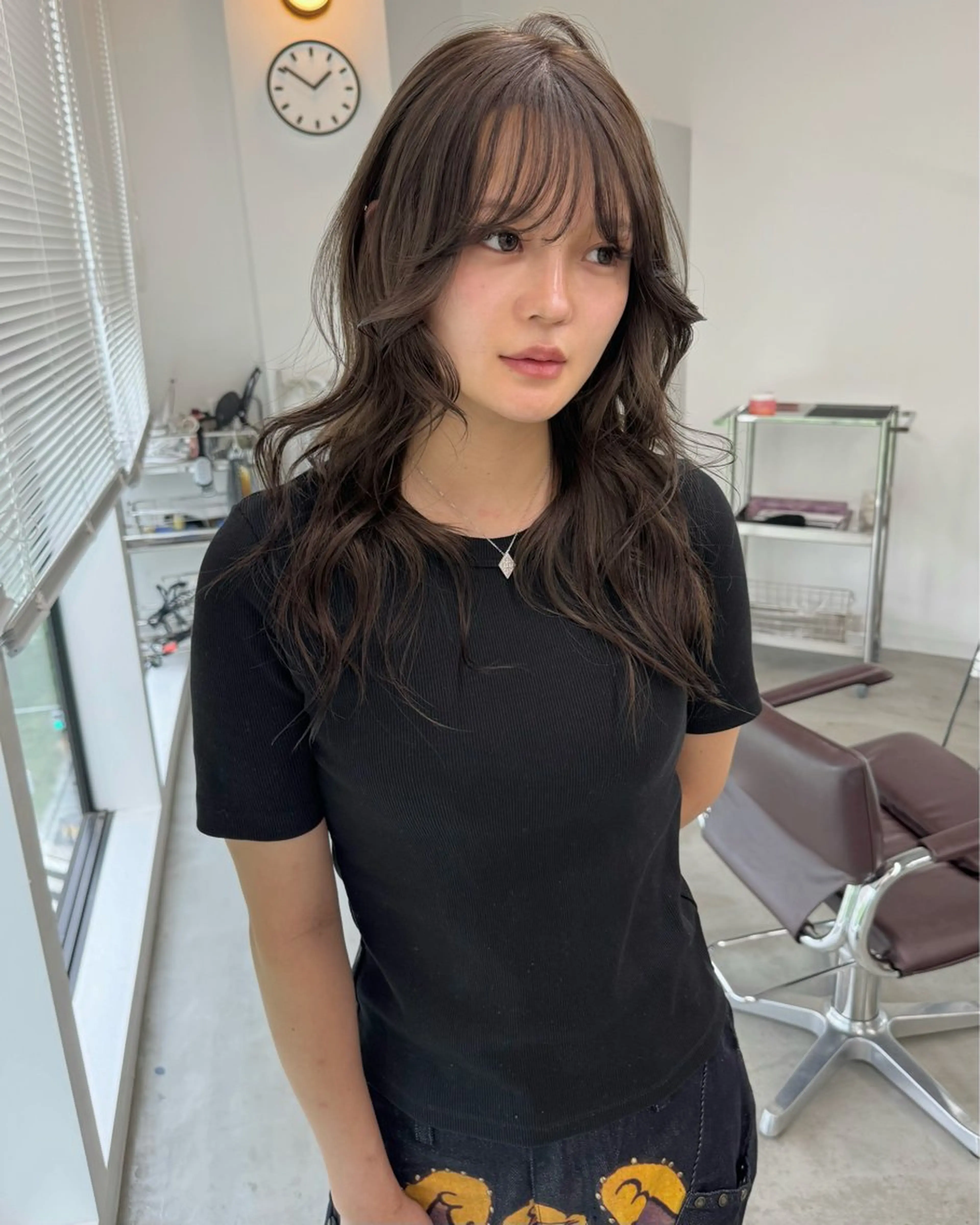 ロング カラー カット ヘアカラー トリートメント エクステモデル募集 💗大阪梅田/川上のヘアスタイル