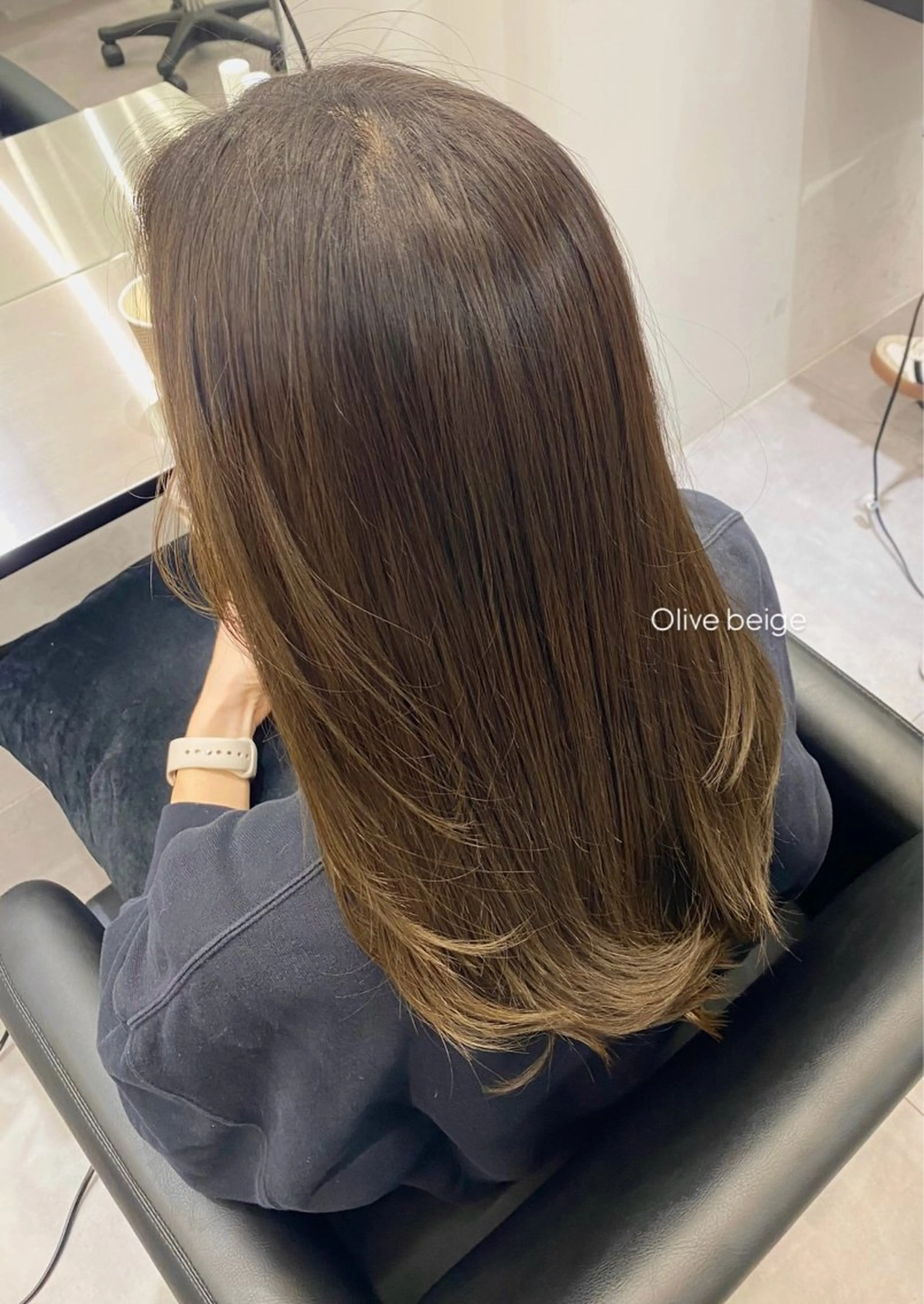 ロング カット ヘアカラー トリートメント 艶髪/縮毛矯正/ Core mikuaのヘアスタイル