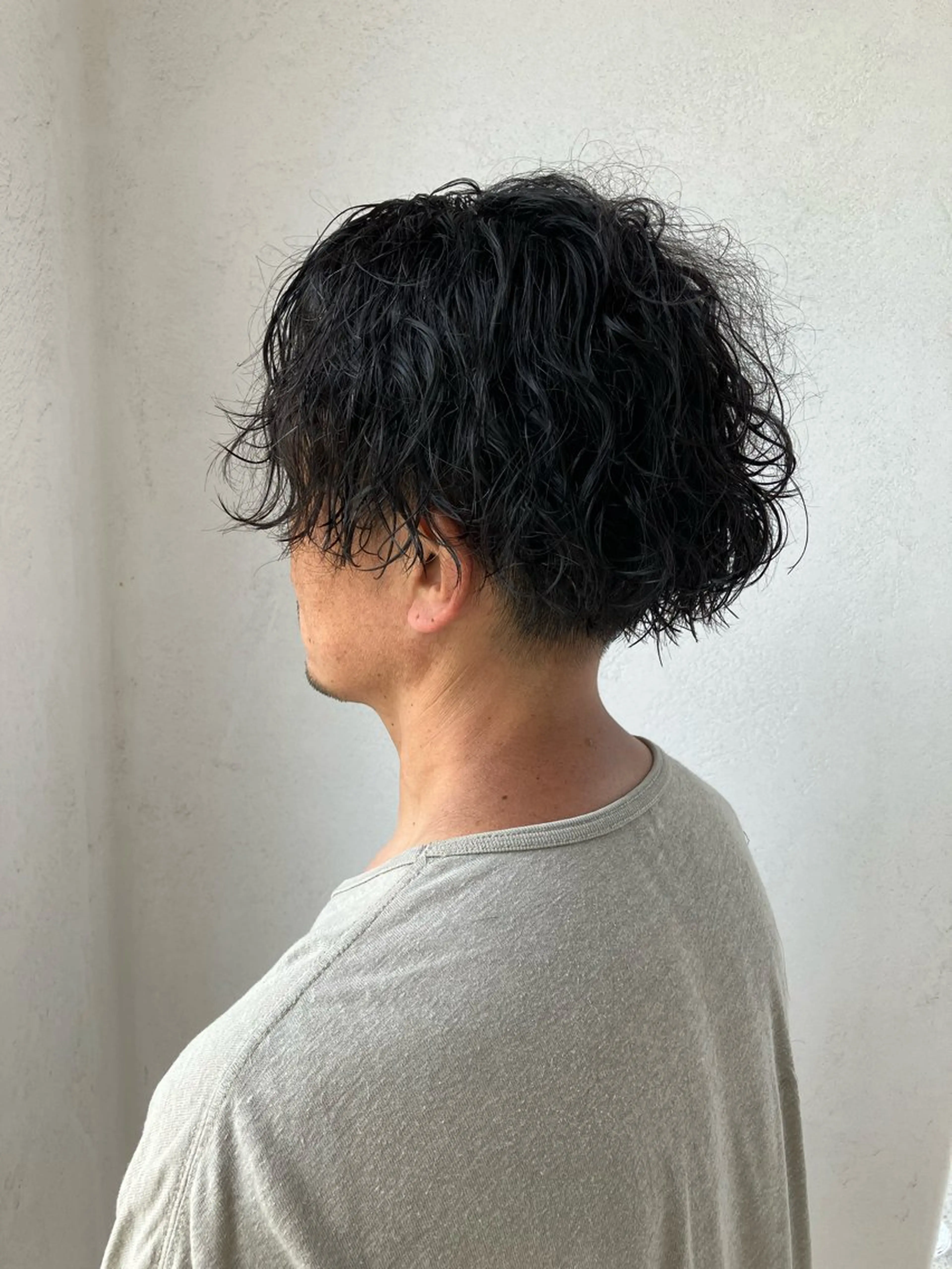ショート パーマ メンズ 清水 美香のヘアスタイル