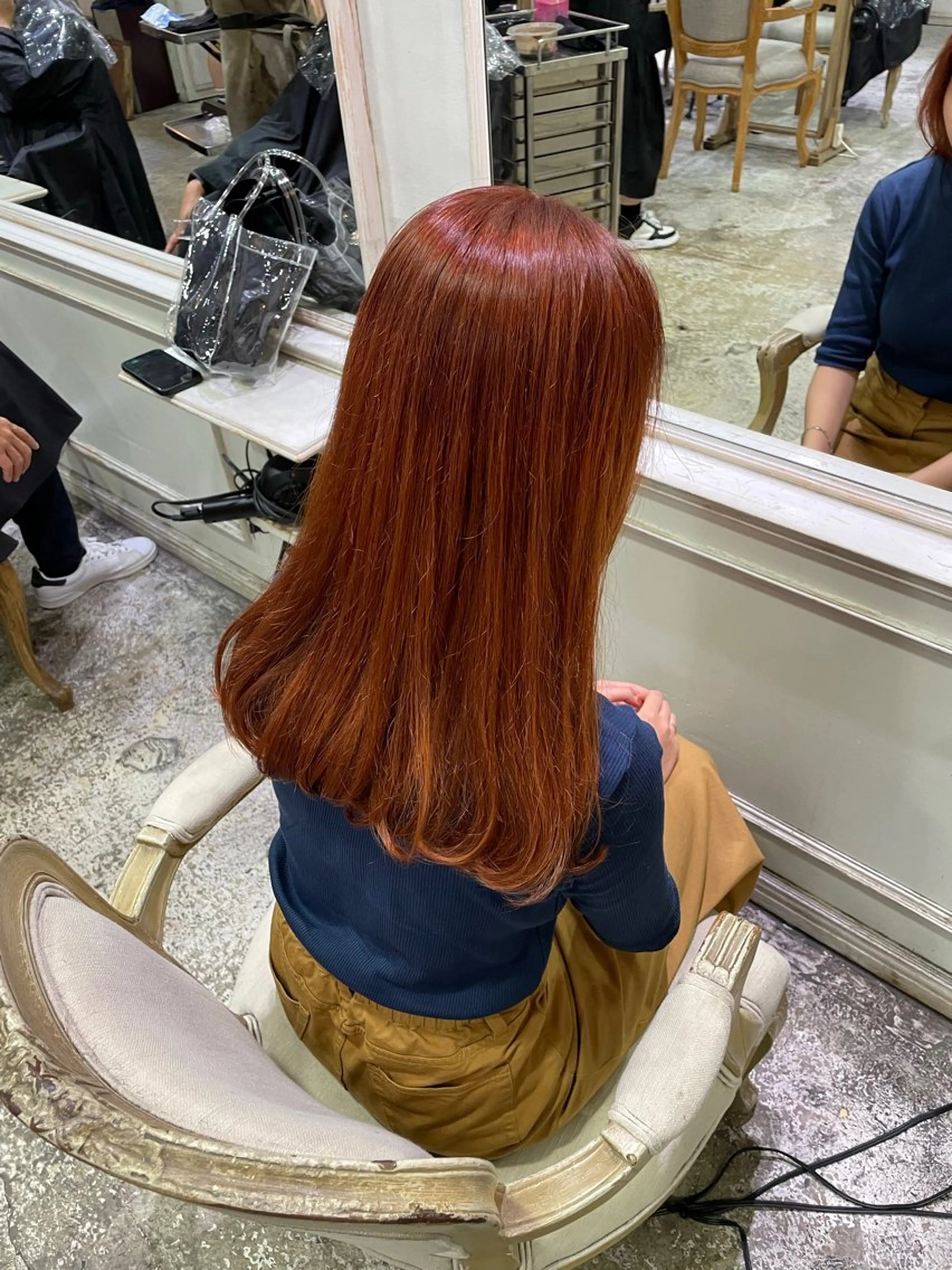 ロング ヘアカラー トリートメント 柔らかベージュ 🤎YUKAのヘアスタイル