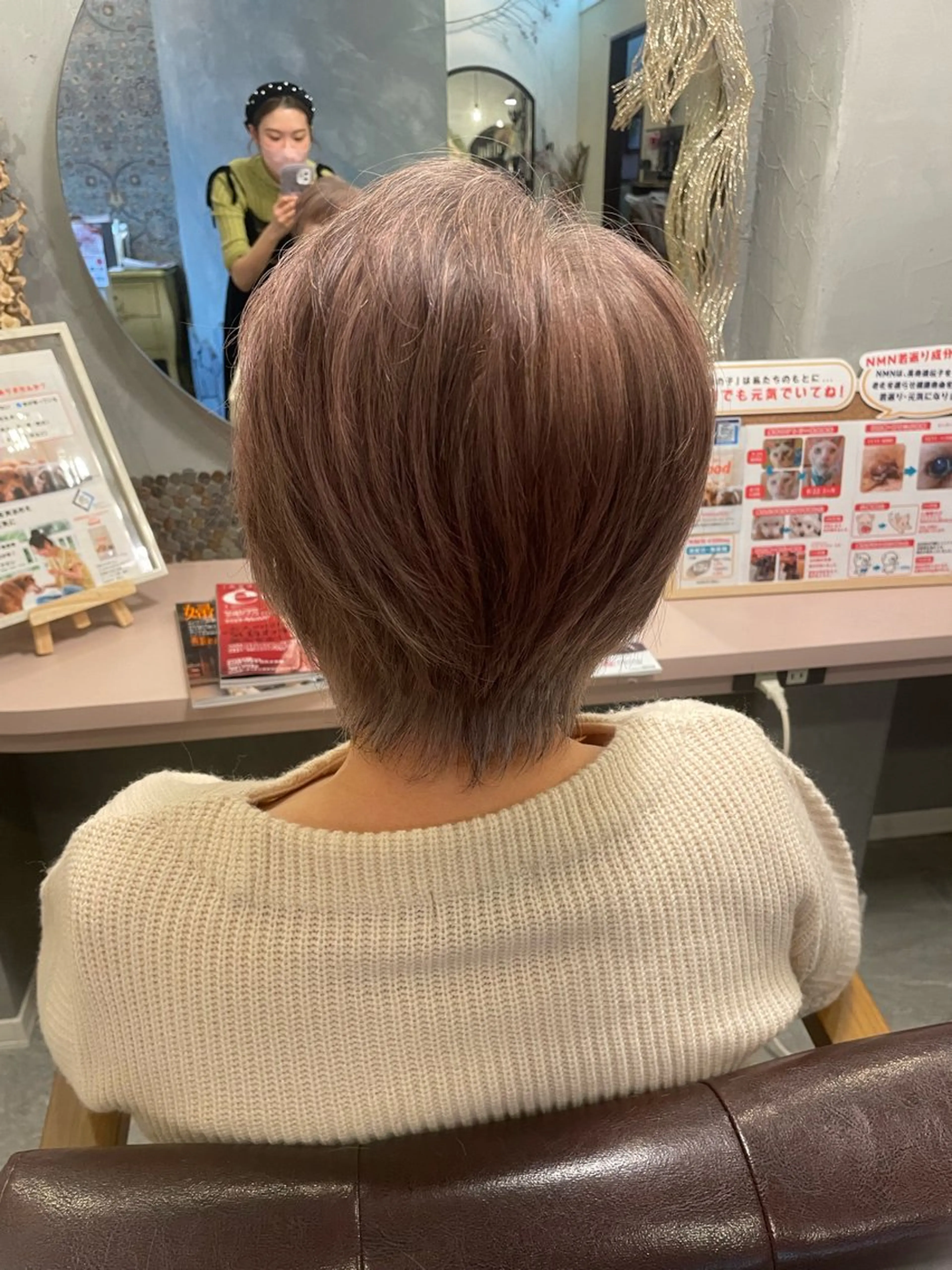 ショート ショートボブ ボブ レイヤーカット ショートヘア hair make echo滿木あい花のヘアスタイル