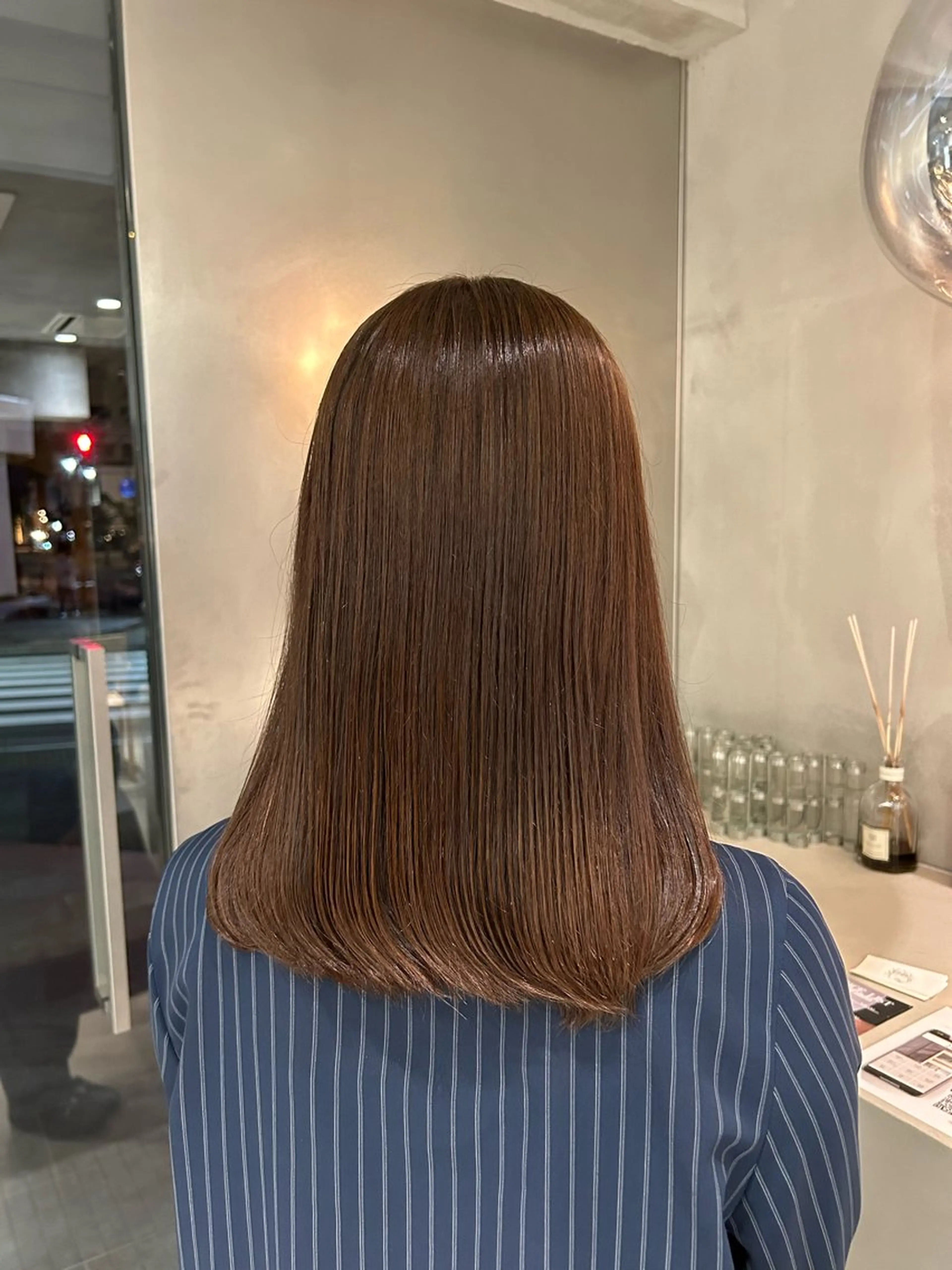 ミディアム カラー ・ nanokaのヘアスタイル