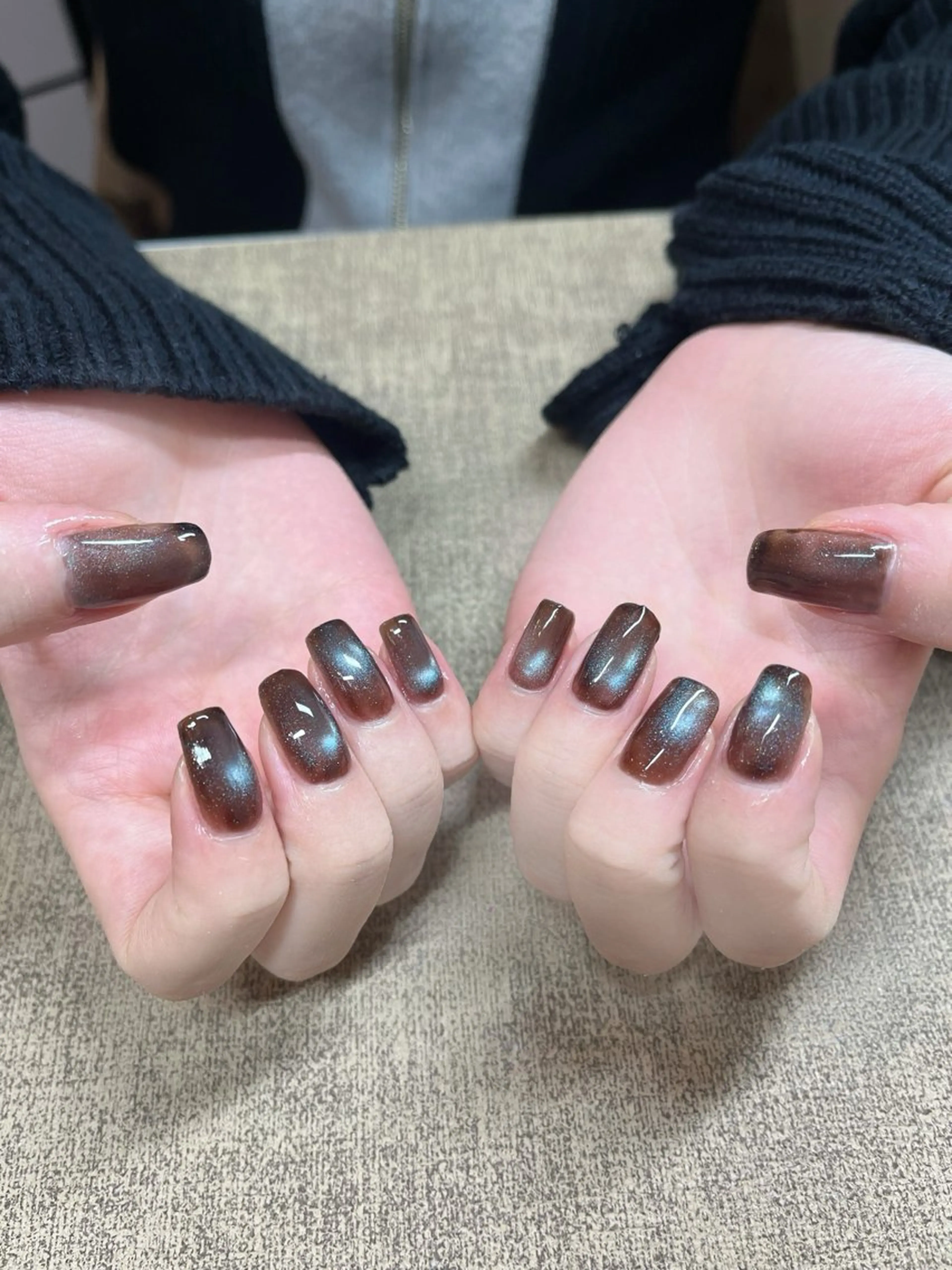 ネイル ラメ(グリッター) マグネットネイル ハンドネイル ハンドケア Nail Salon HARUのネイルデザイン