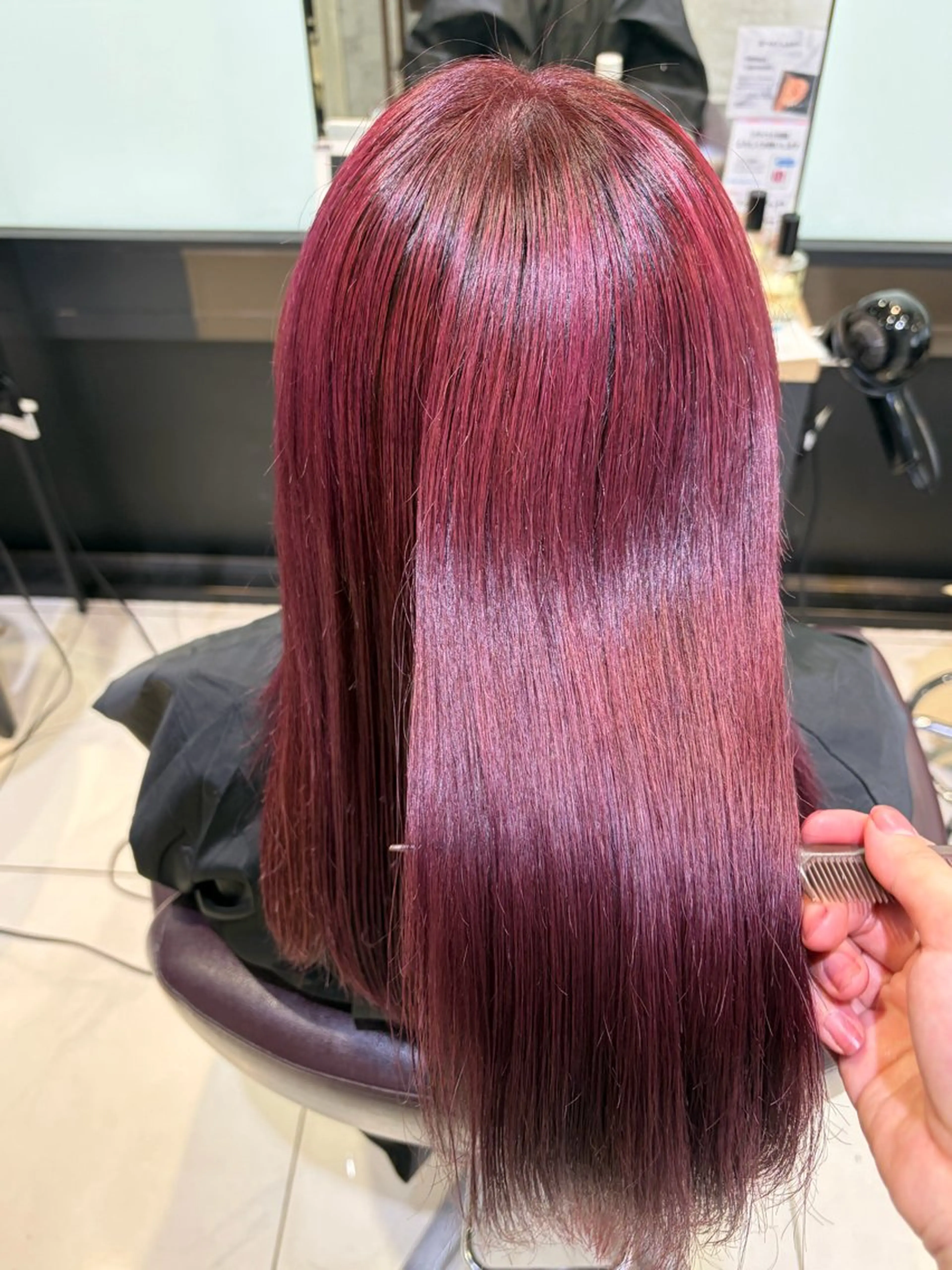 ロング カラー ヘアカラー 🫧暖色艶カラ ー❤️🫧Kyaraのマツエク・マツパデザイン