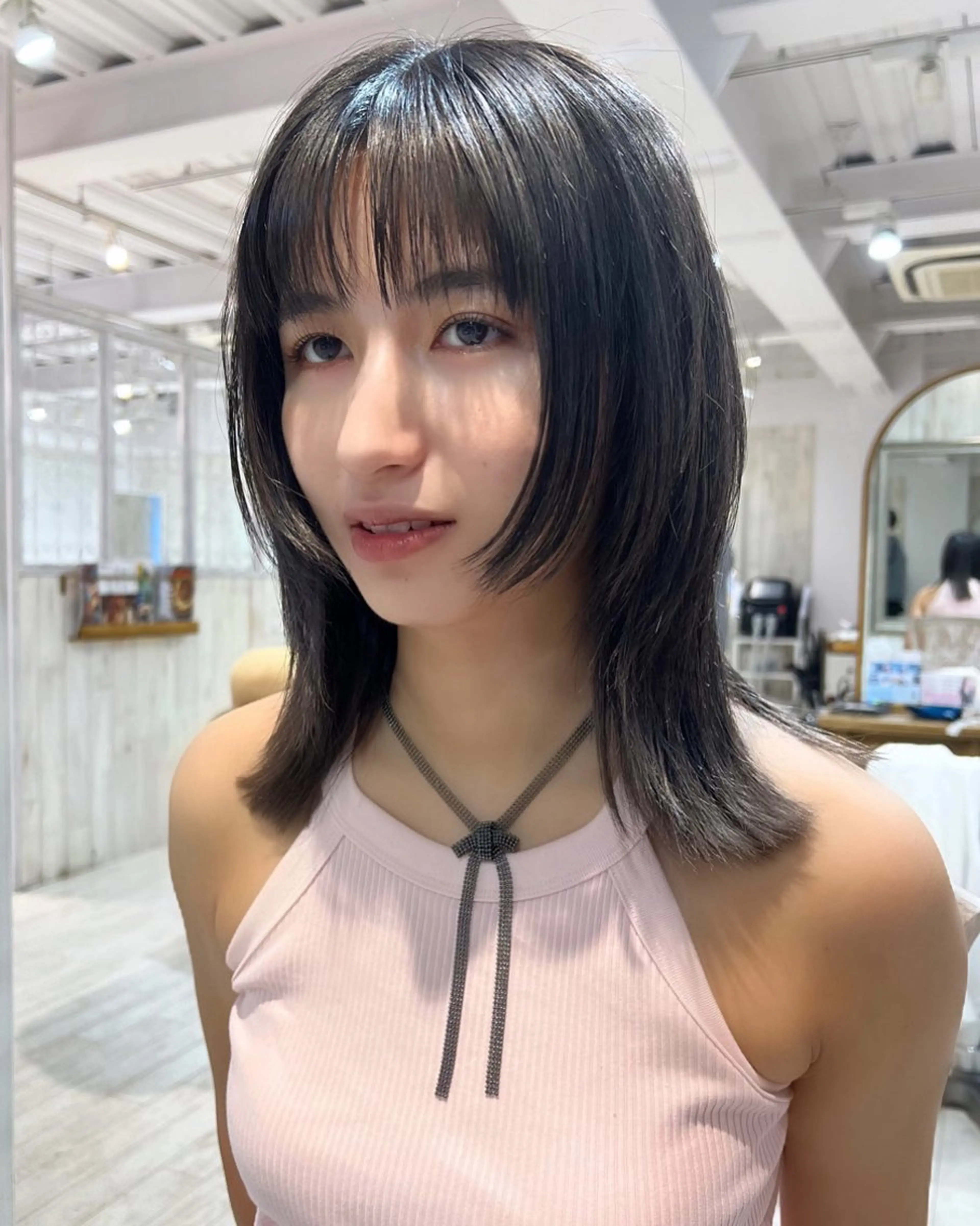 ミディアム 姫カット 韓国ヘア 🎀華澄のヘアスタイル